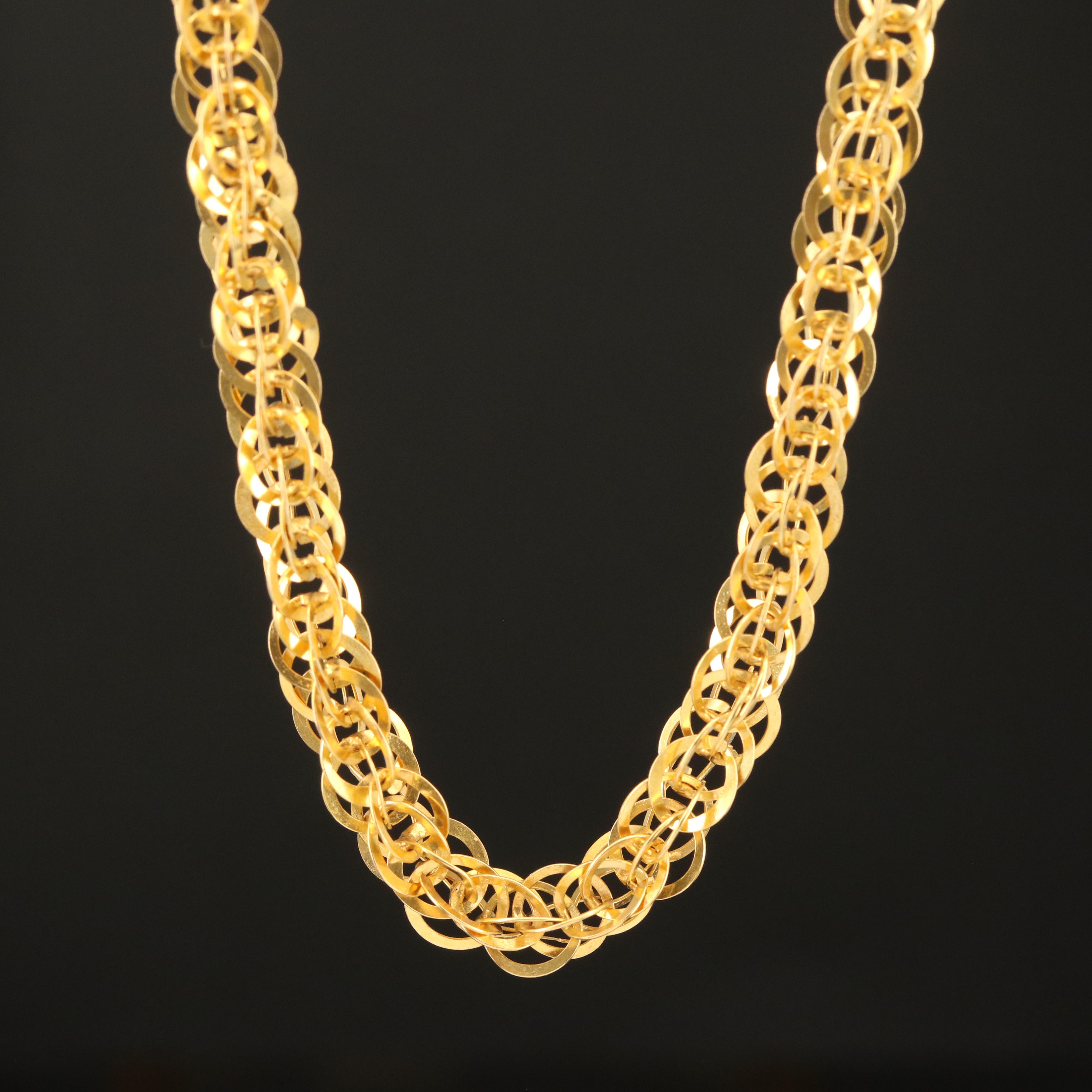 14K Singapore Chain Necklace