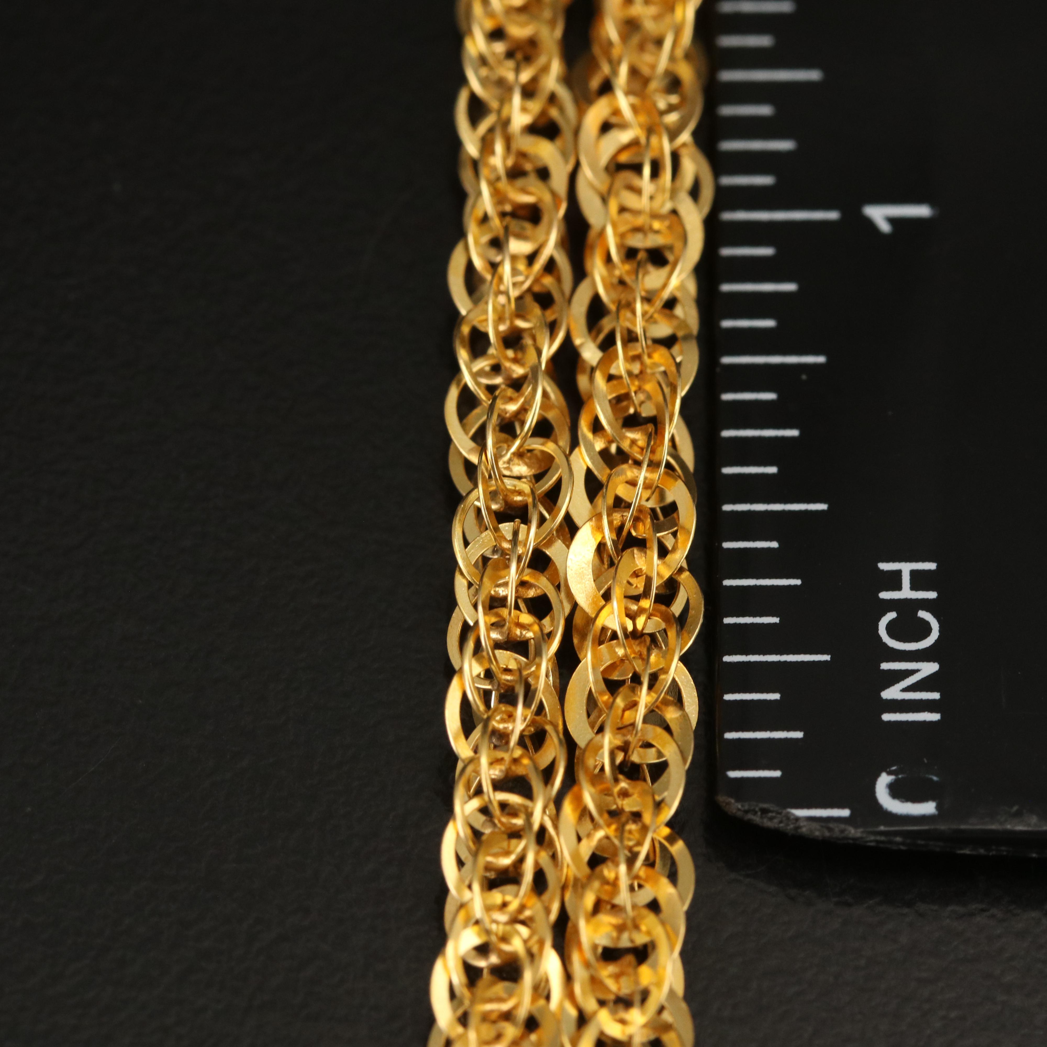 14K Singapore Chain Necklace