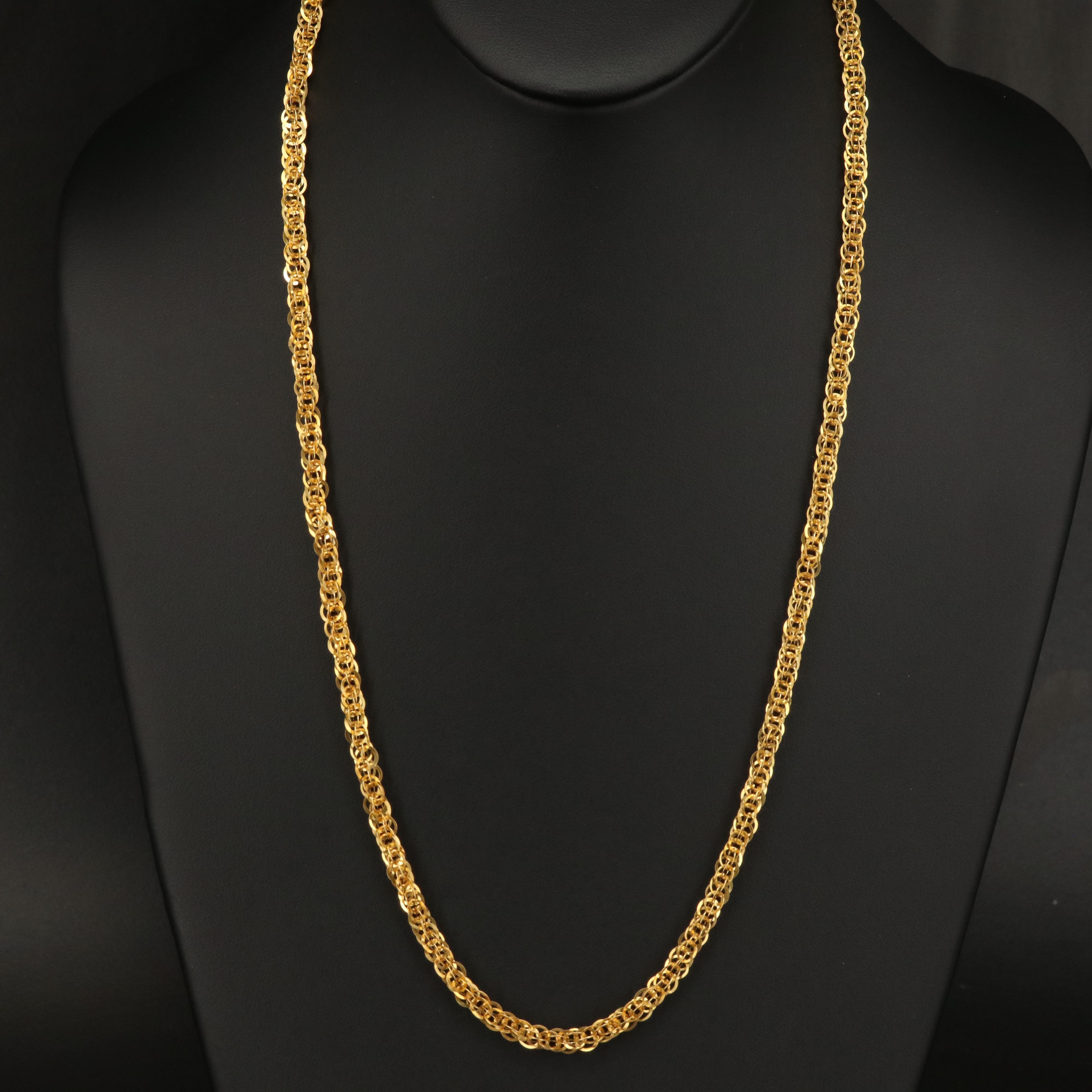 14K Singapore Chain Necklace