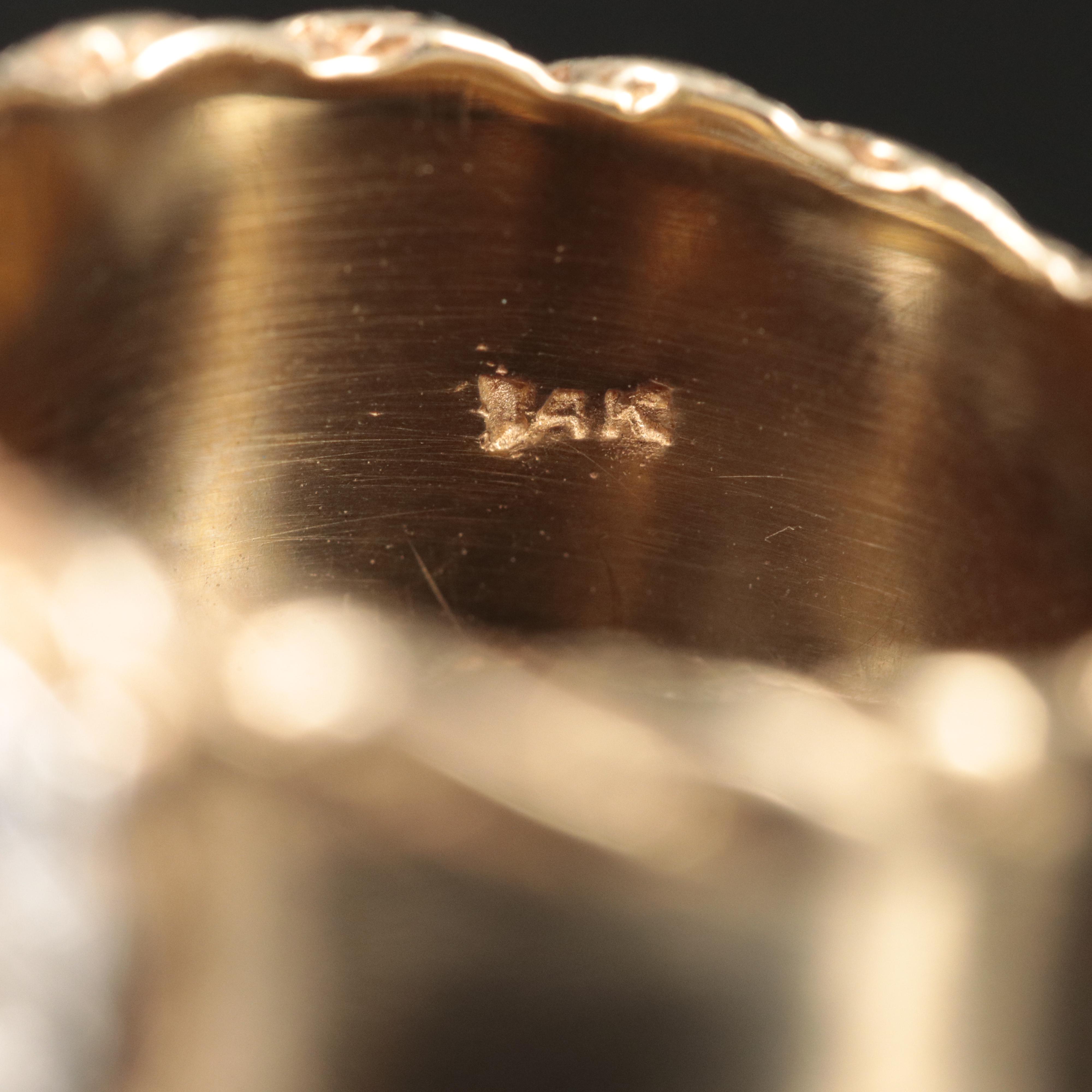 Vintage 14K Two-Tone 0.26 CTW Diamond Band