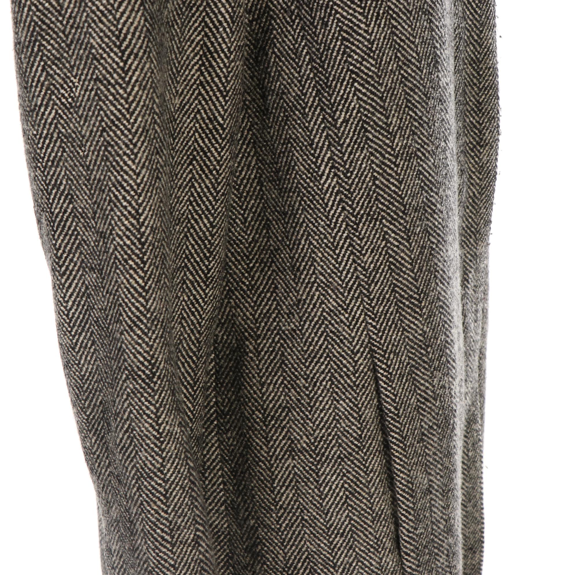 Banana Republic Shearling Collar Coat in Herringbone