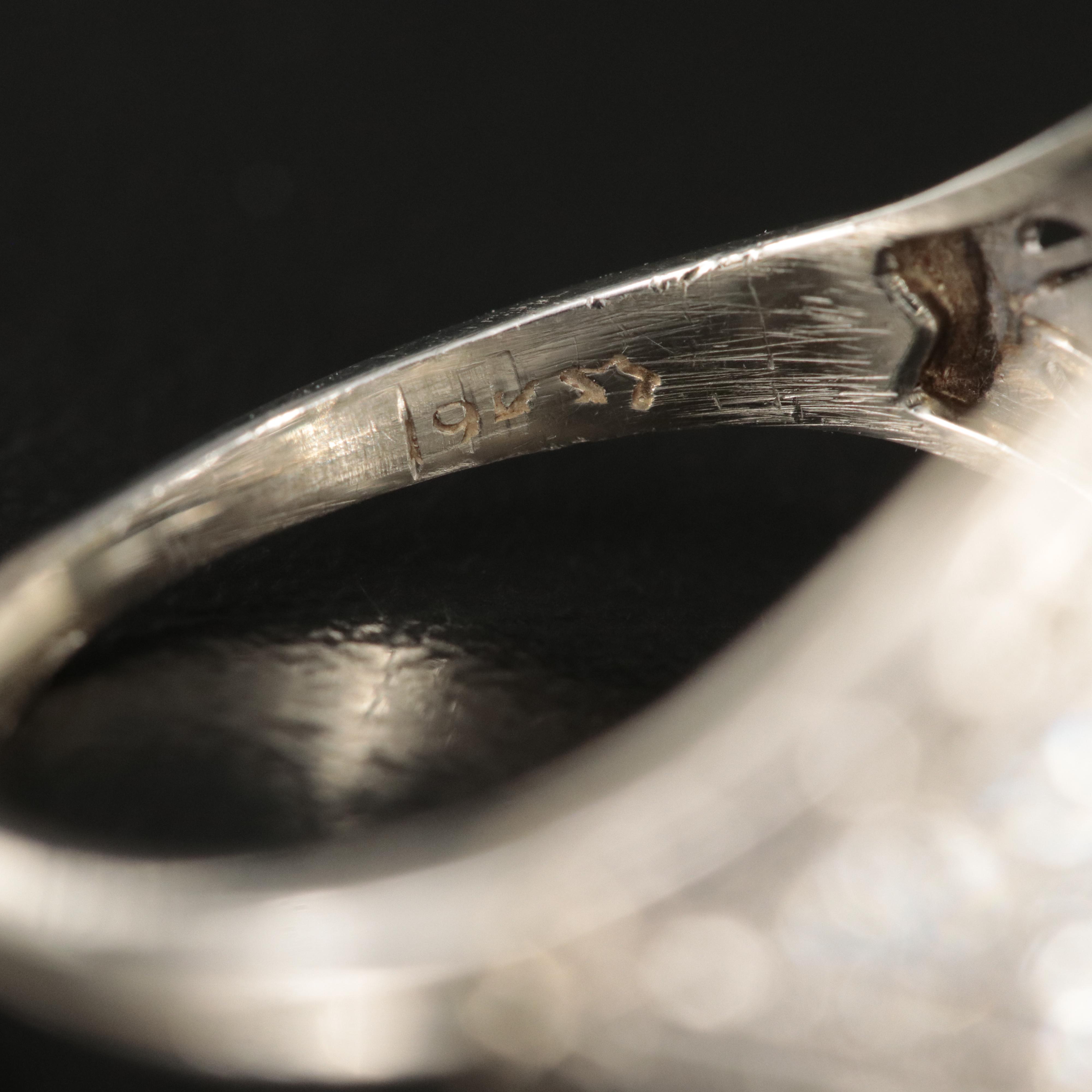 Platinum and 14K 1.10 CTW Diamond Ring