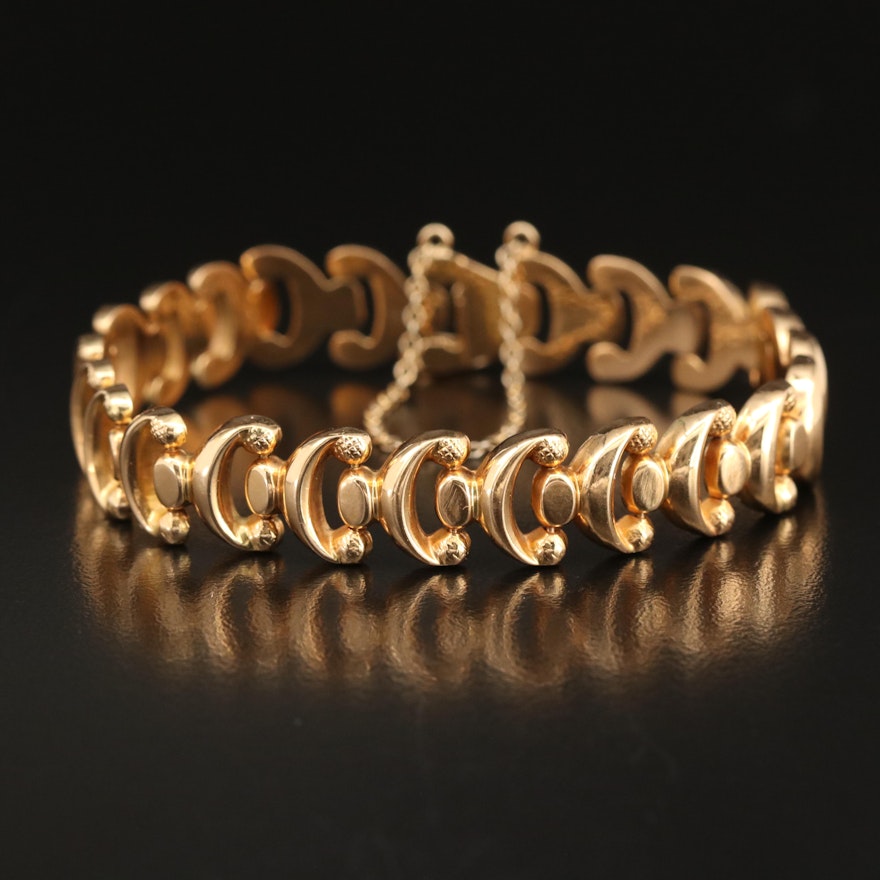 18K Fancy Link Bracelet