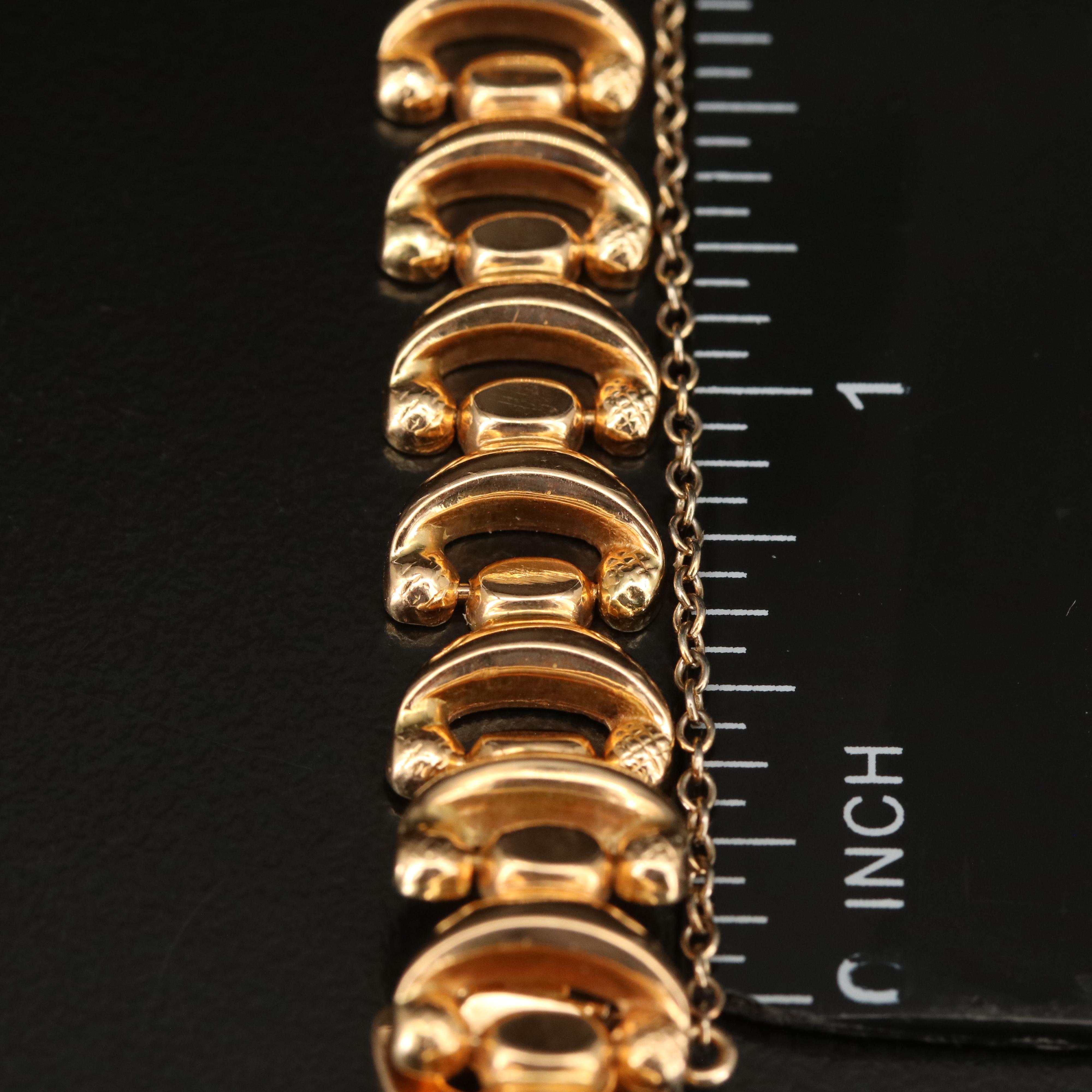 18K Fancy Link Bracelet