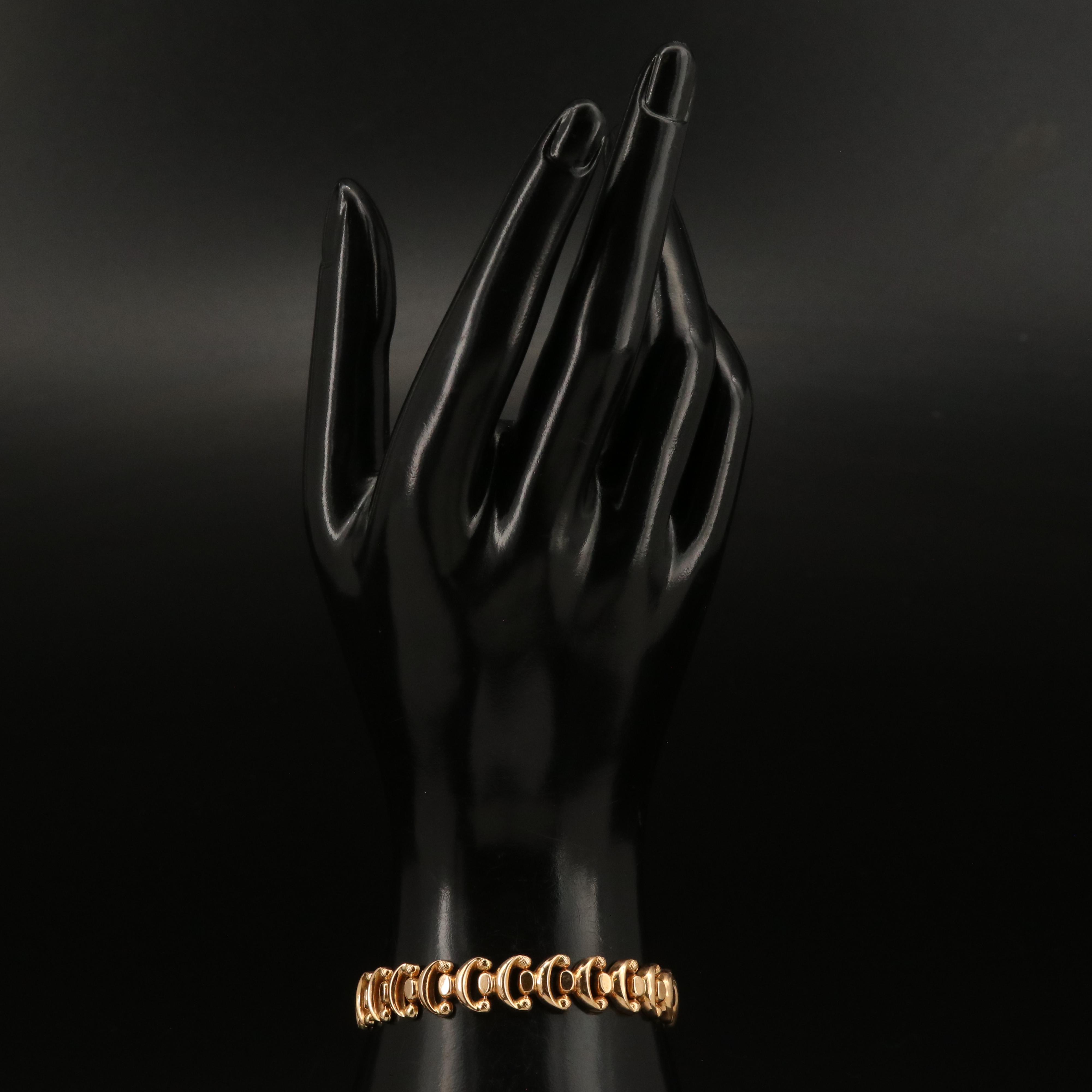 18K Fancy Link Bracelet