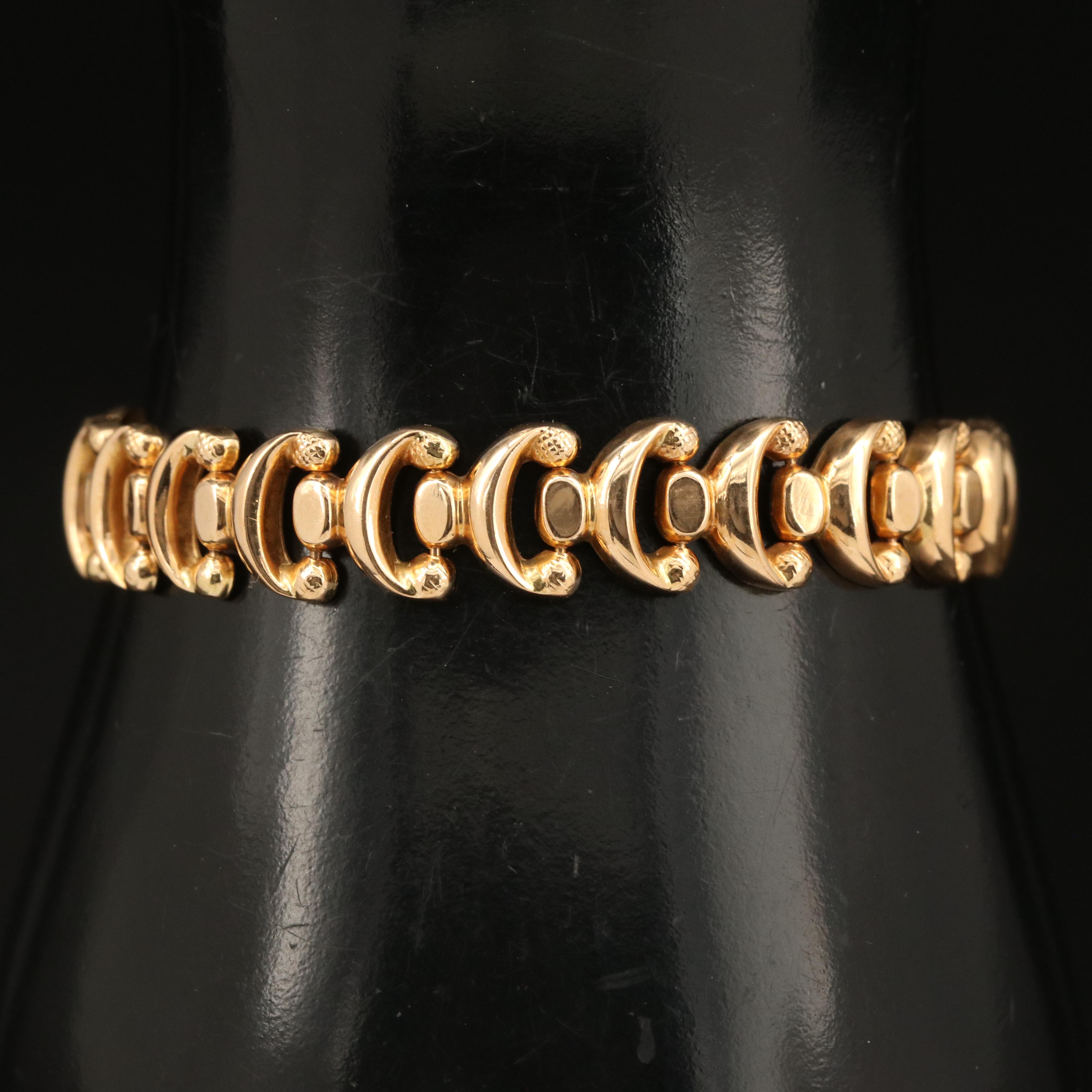 18K Fancy Link Bracelet