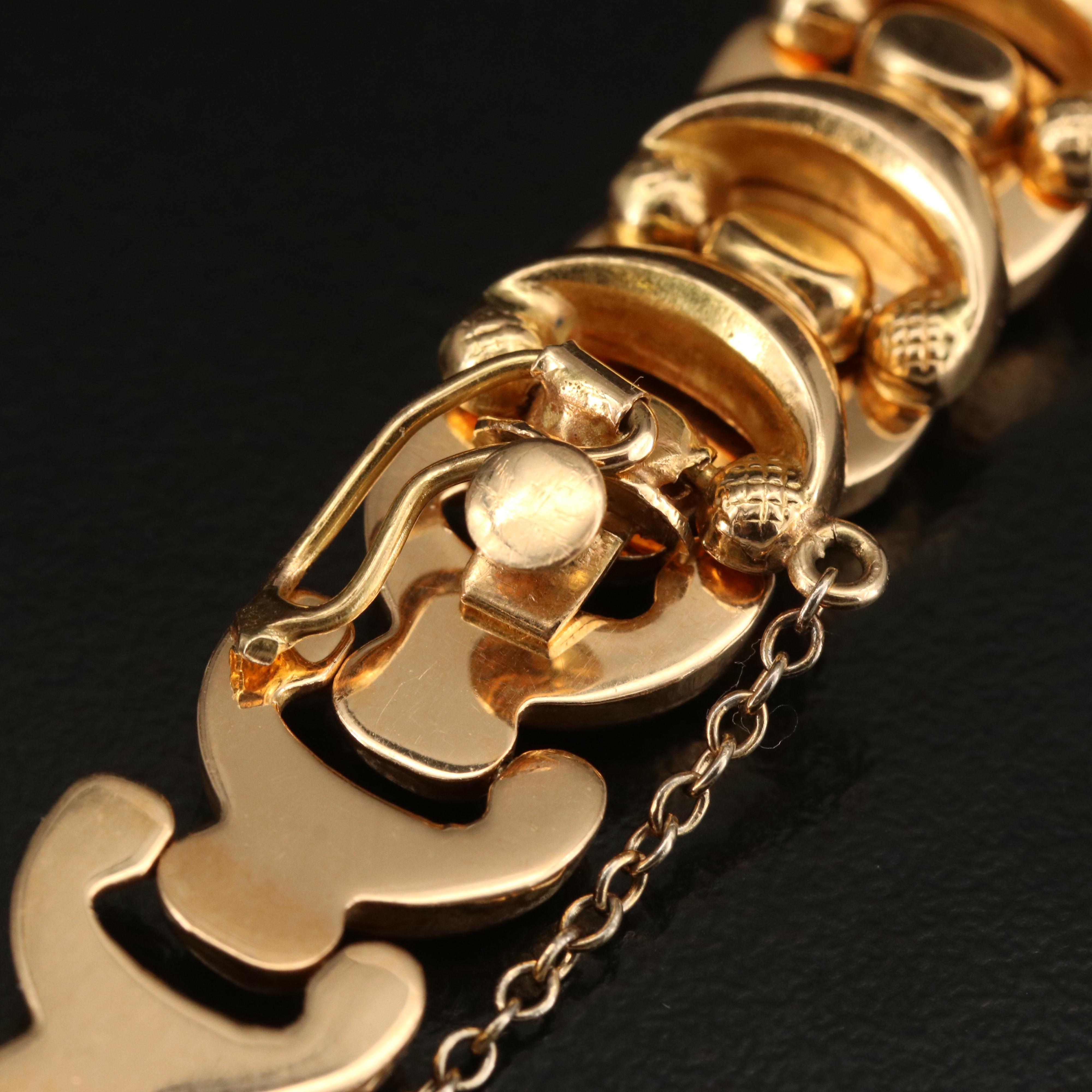 18K Fancy Link Bracelet