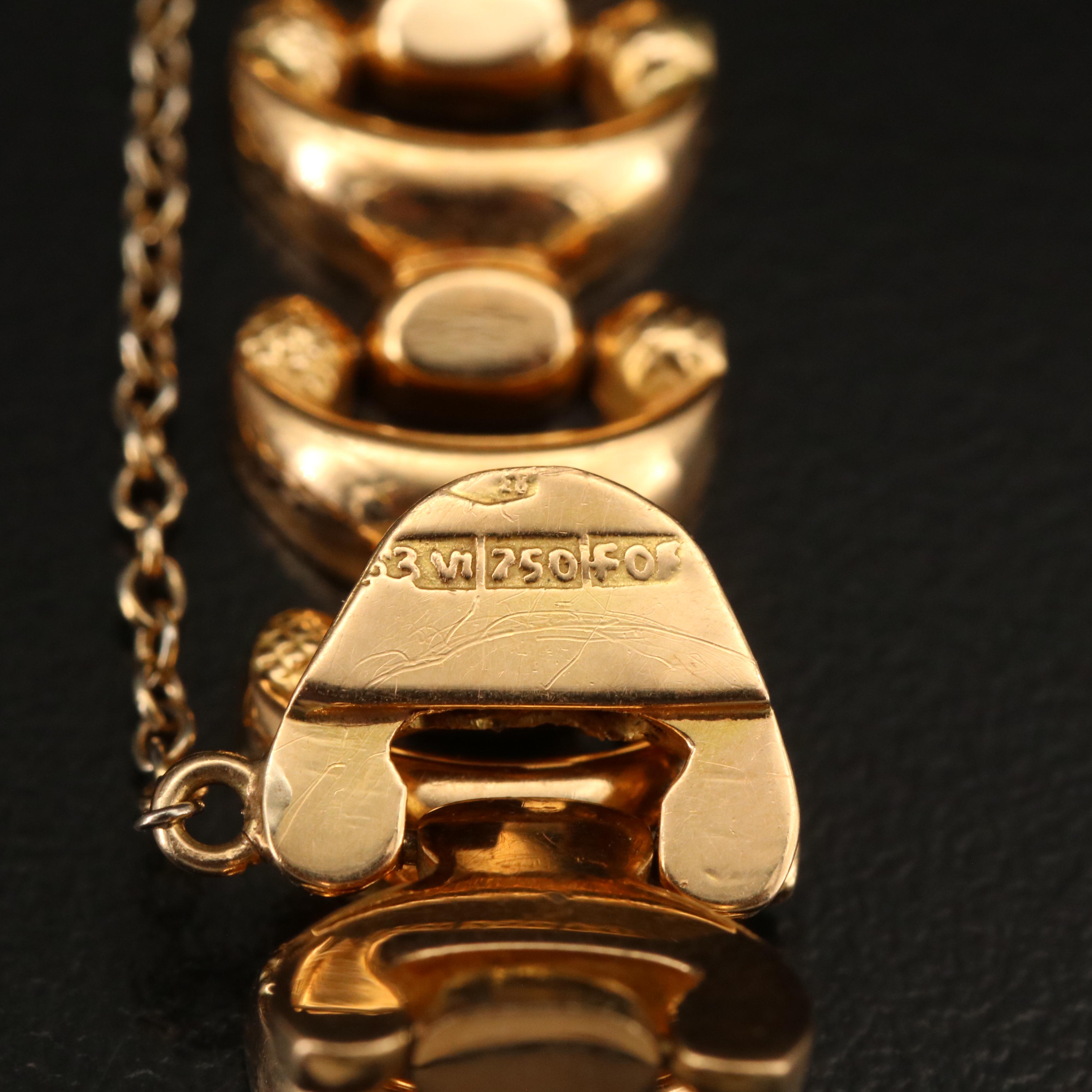 18K Fancy Link Bracelet