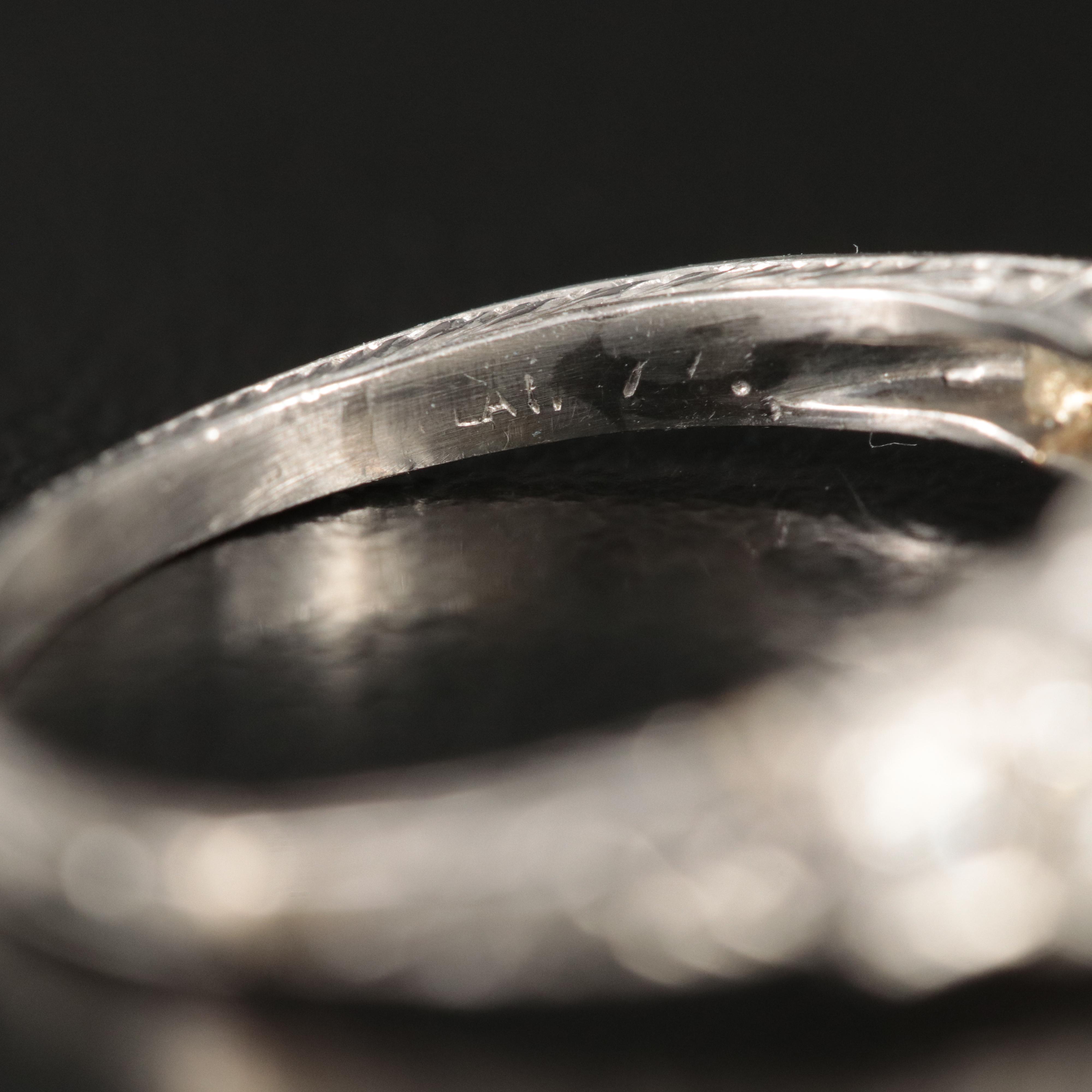 Platinum 0.79 CTW Diamond Ring