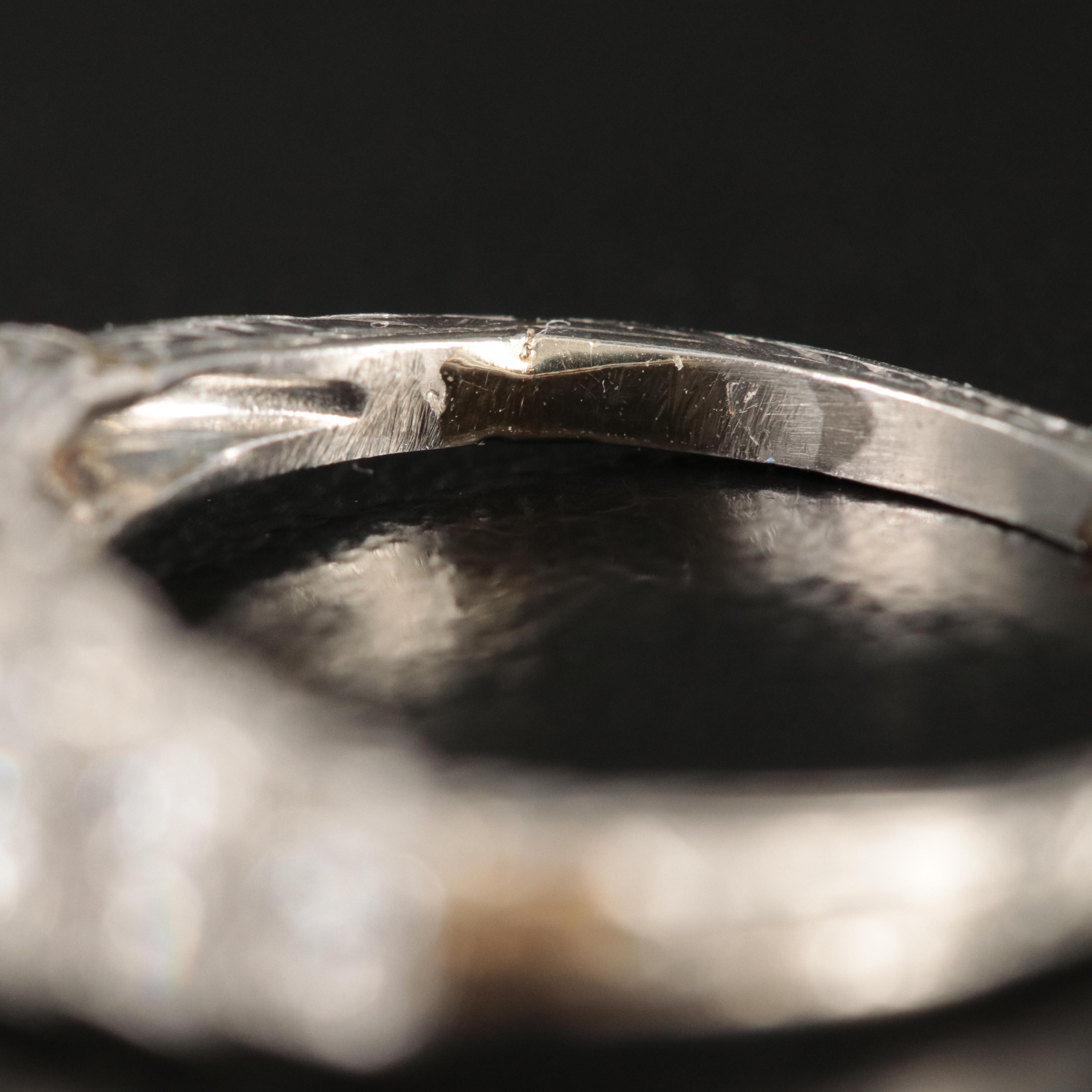 Platinum 0.79 CTW Diamond Ring