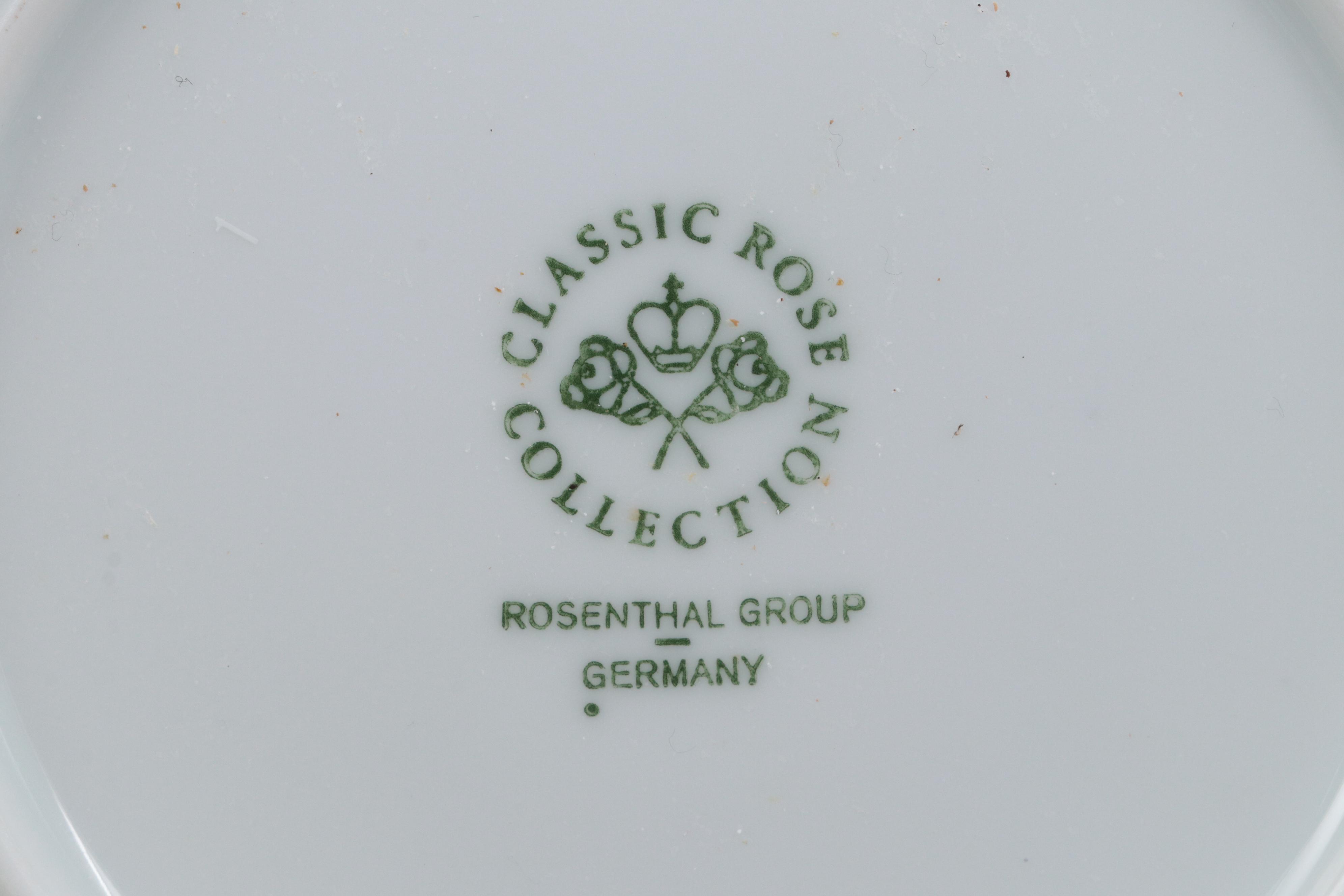 Rosenthal Classic Rose "Leonardo" Porcelain Dinnerware and Serveware, 1950-1964