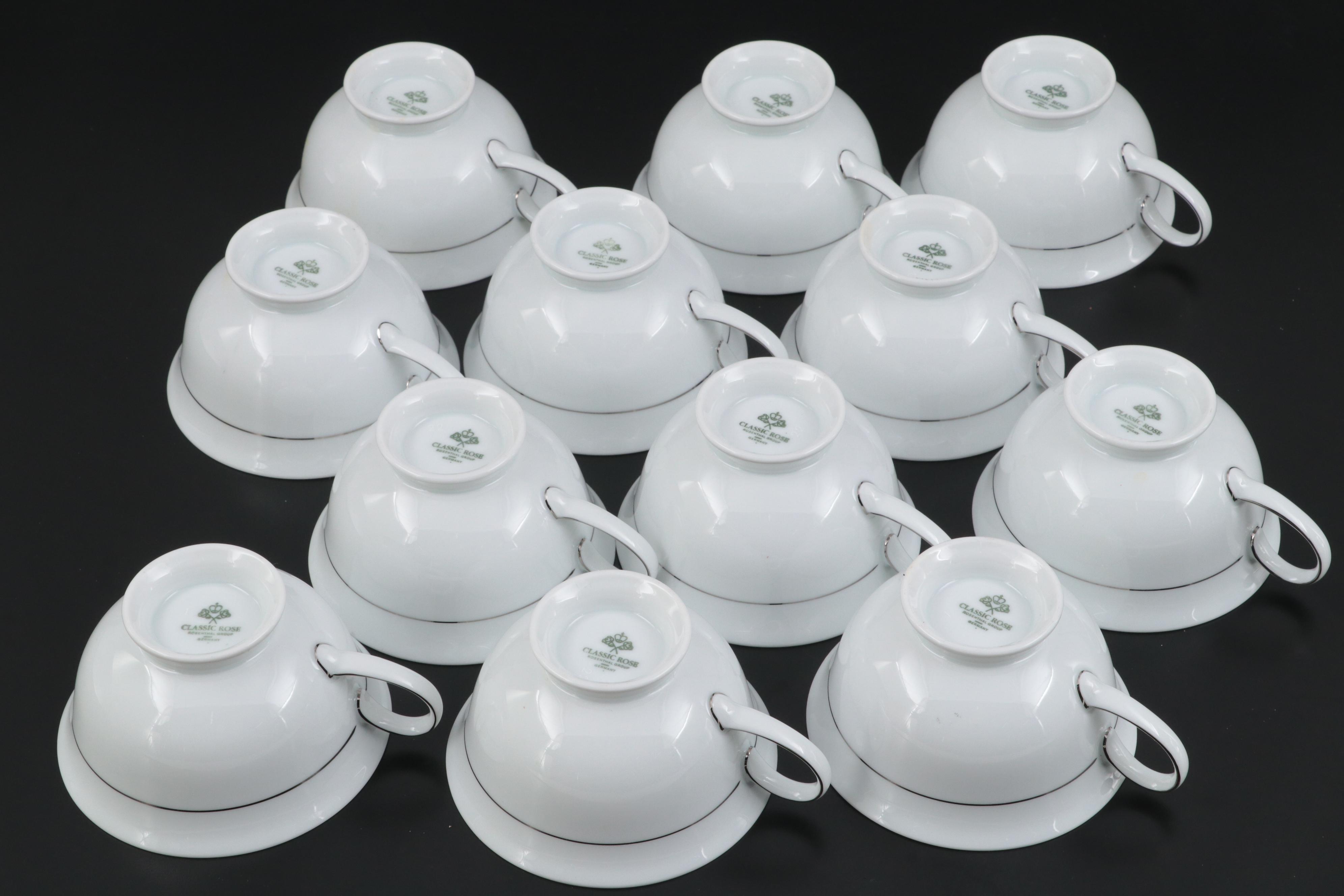 Rosenthal Classic Rose "Leonardo" Porcelain Dinnerware and Serveware, 1950-1964