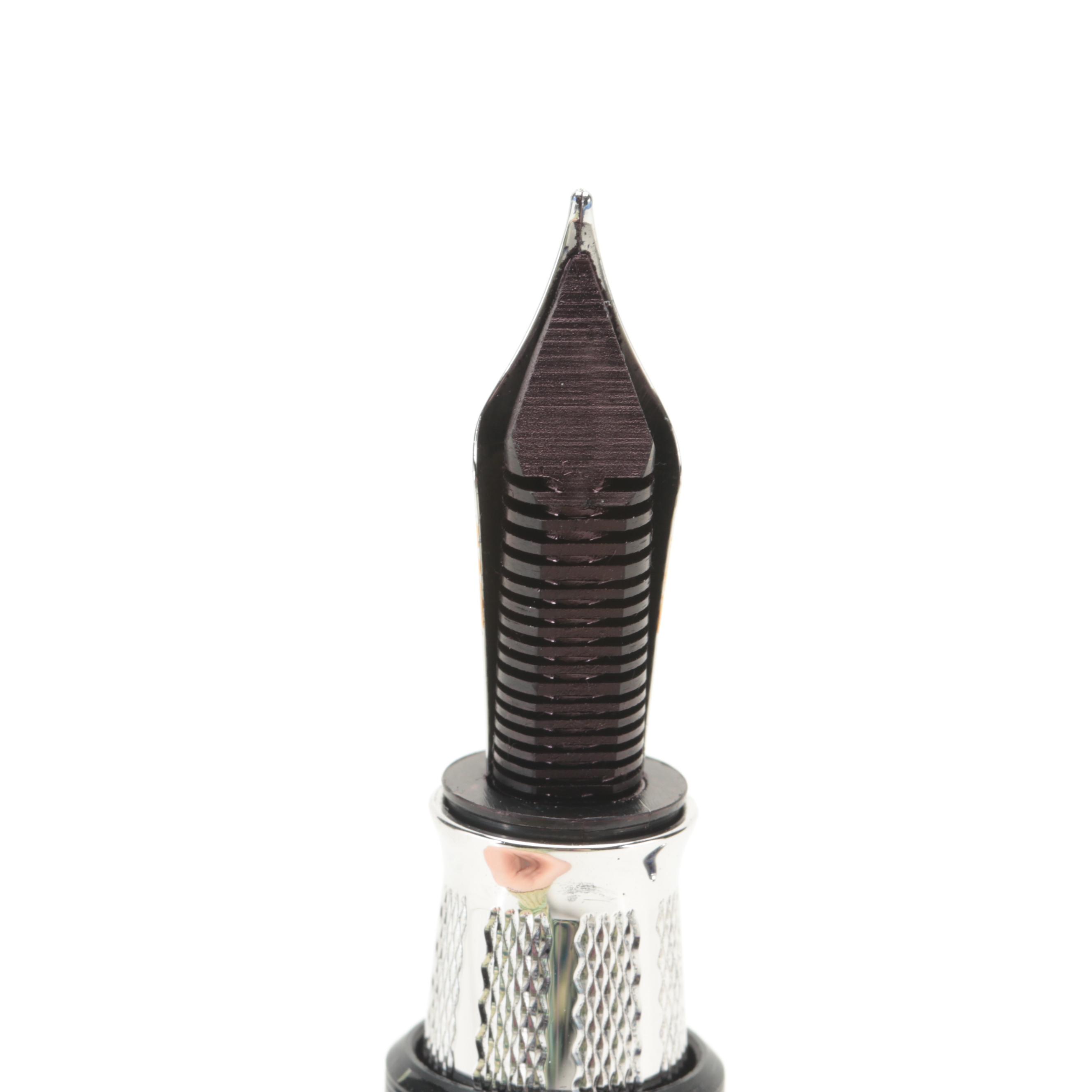 Michel Perchin Limited Edition Sterling Silver and Guilloché Enamel Fountain Pen