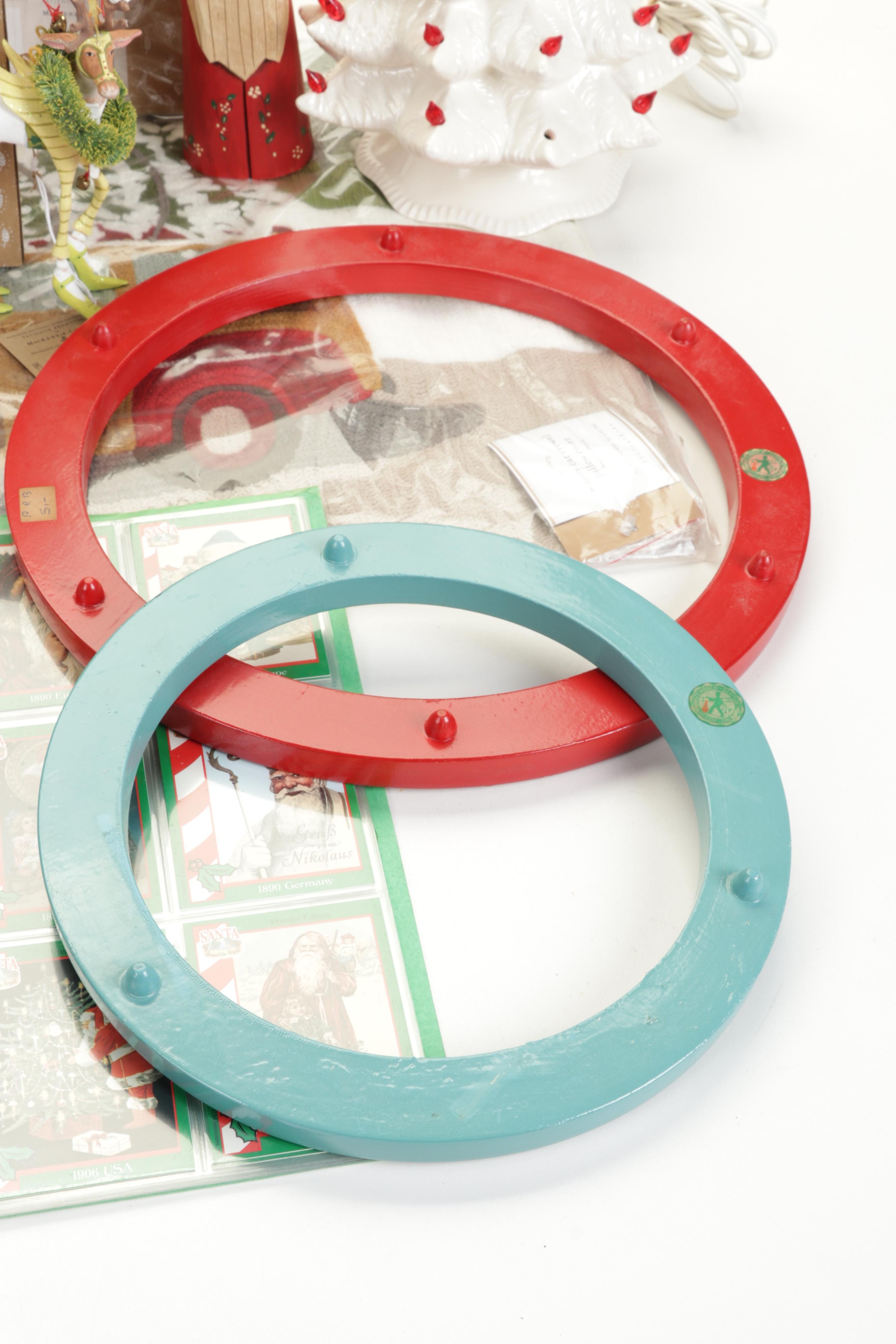 Folk Art Christmas Decor Including MacKenzie-Childs