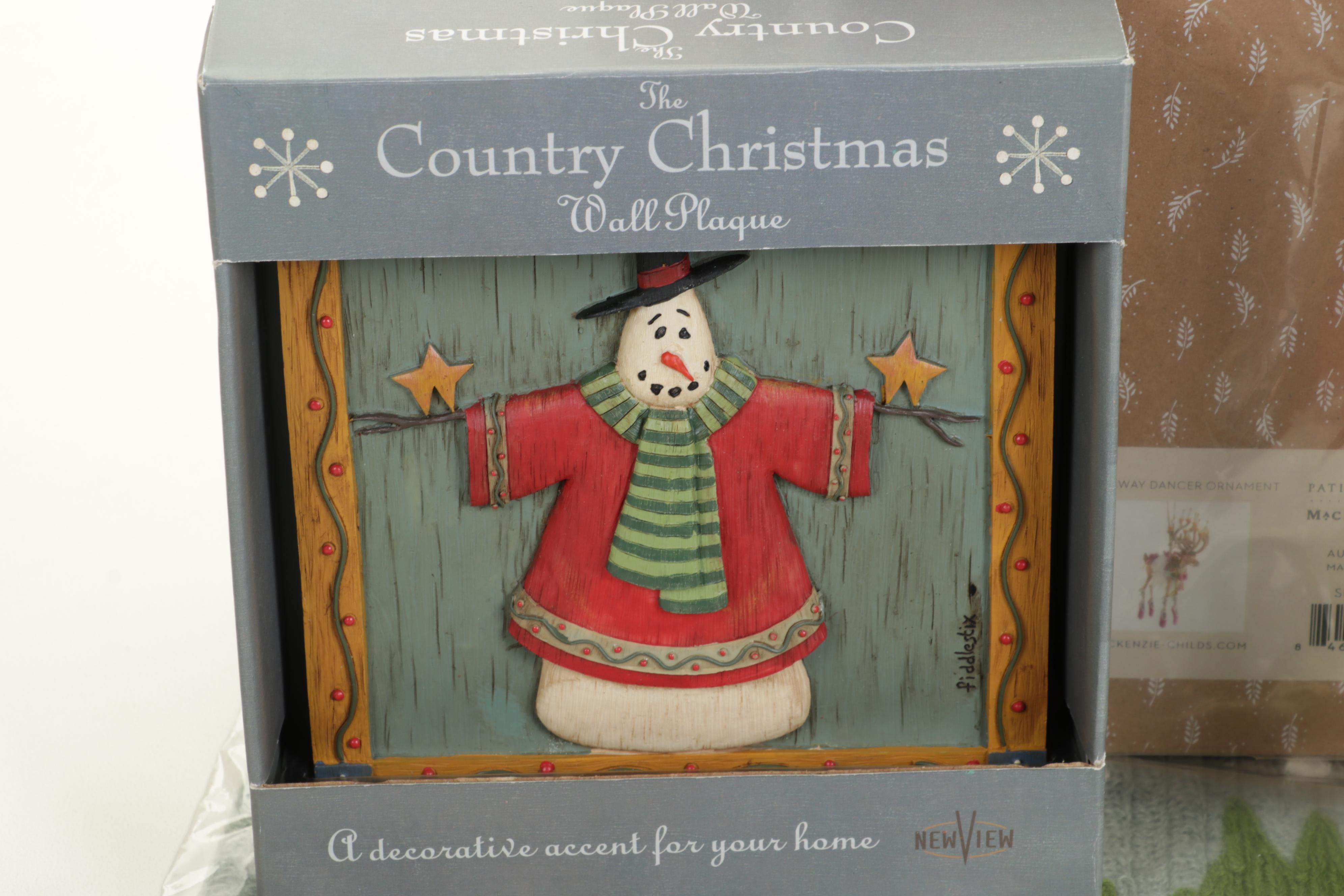 Folk Art Christmas Decor Including MacKenzie-Childs