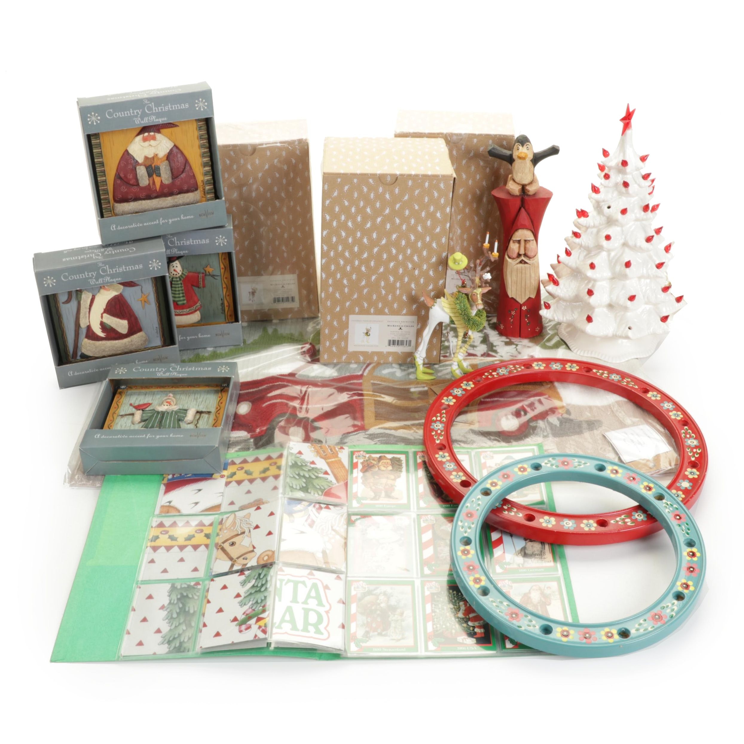 Folk Art Christmas Decor Including MacKenzie-Childs