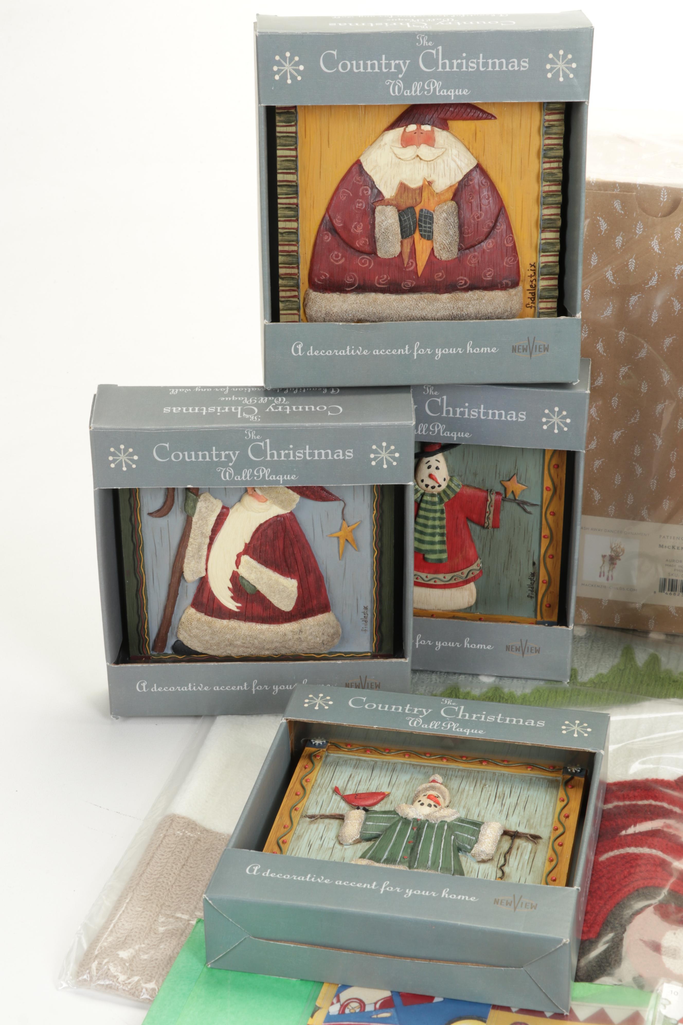 Folk Art Christmas Decor Including MacKenzie-Childs