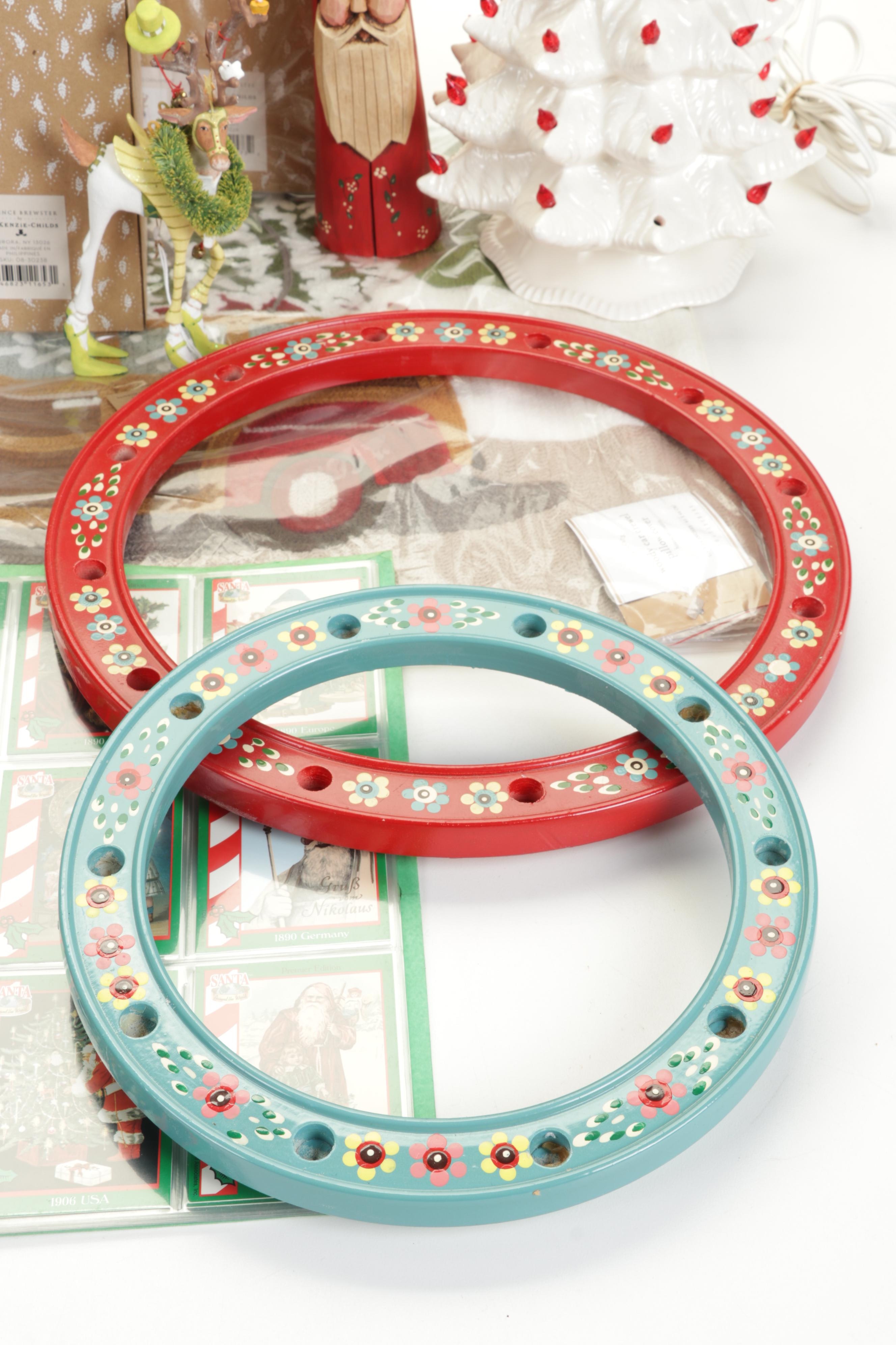 Folk Art Christmas Decor Including MacKenzie-Childs