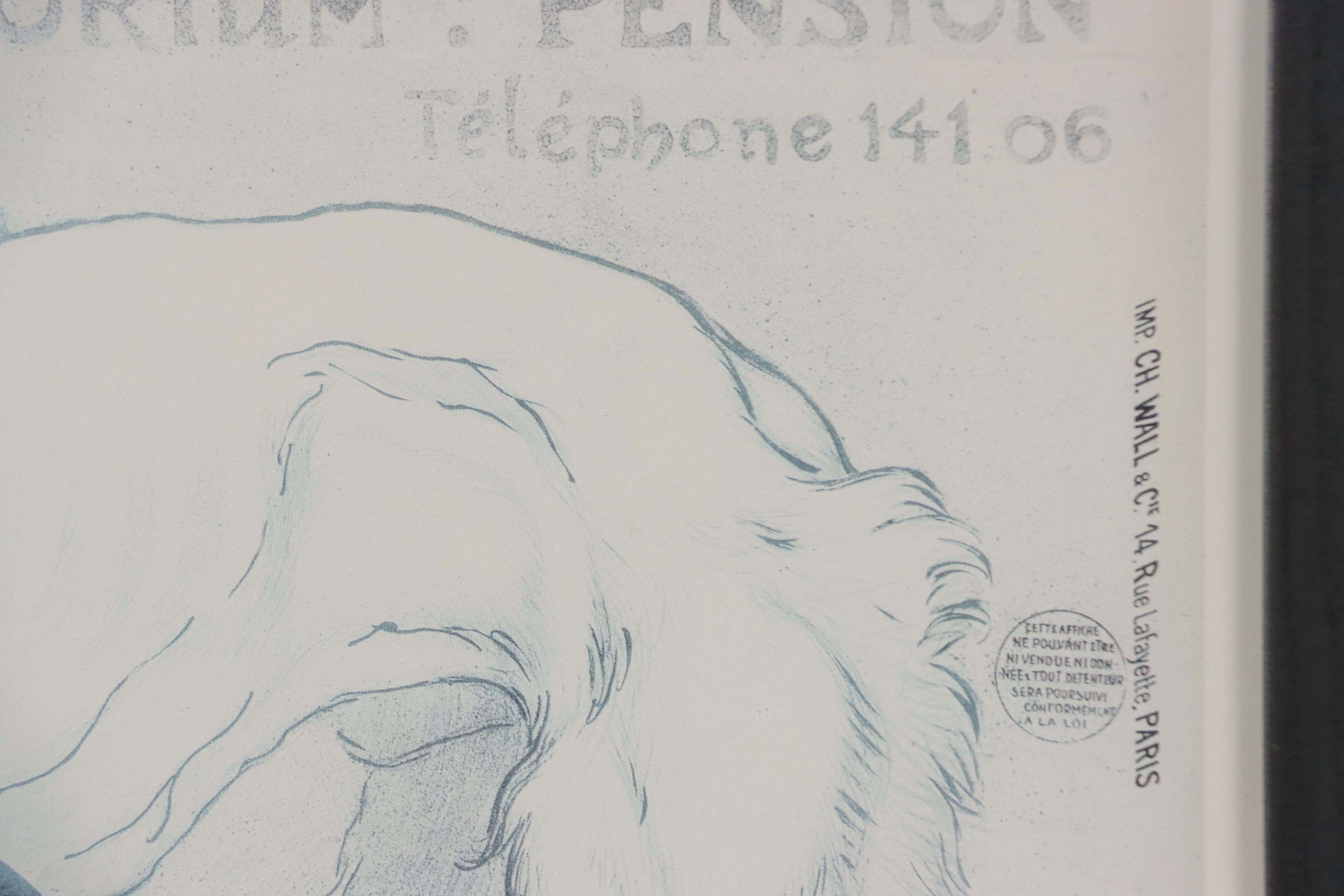 Clinique Cheron Offset Lithograph After Théophile Alexandre Steinlen