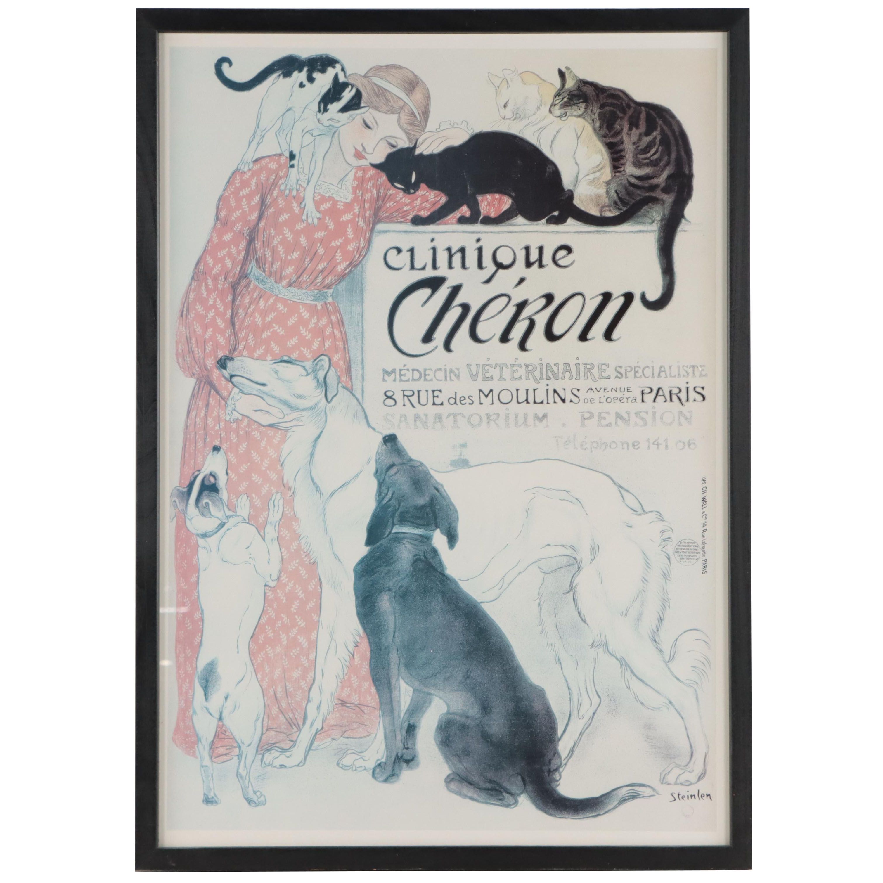 Clinique Cheron Offset Lithograph After Théophile Alexandre Steinlen
