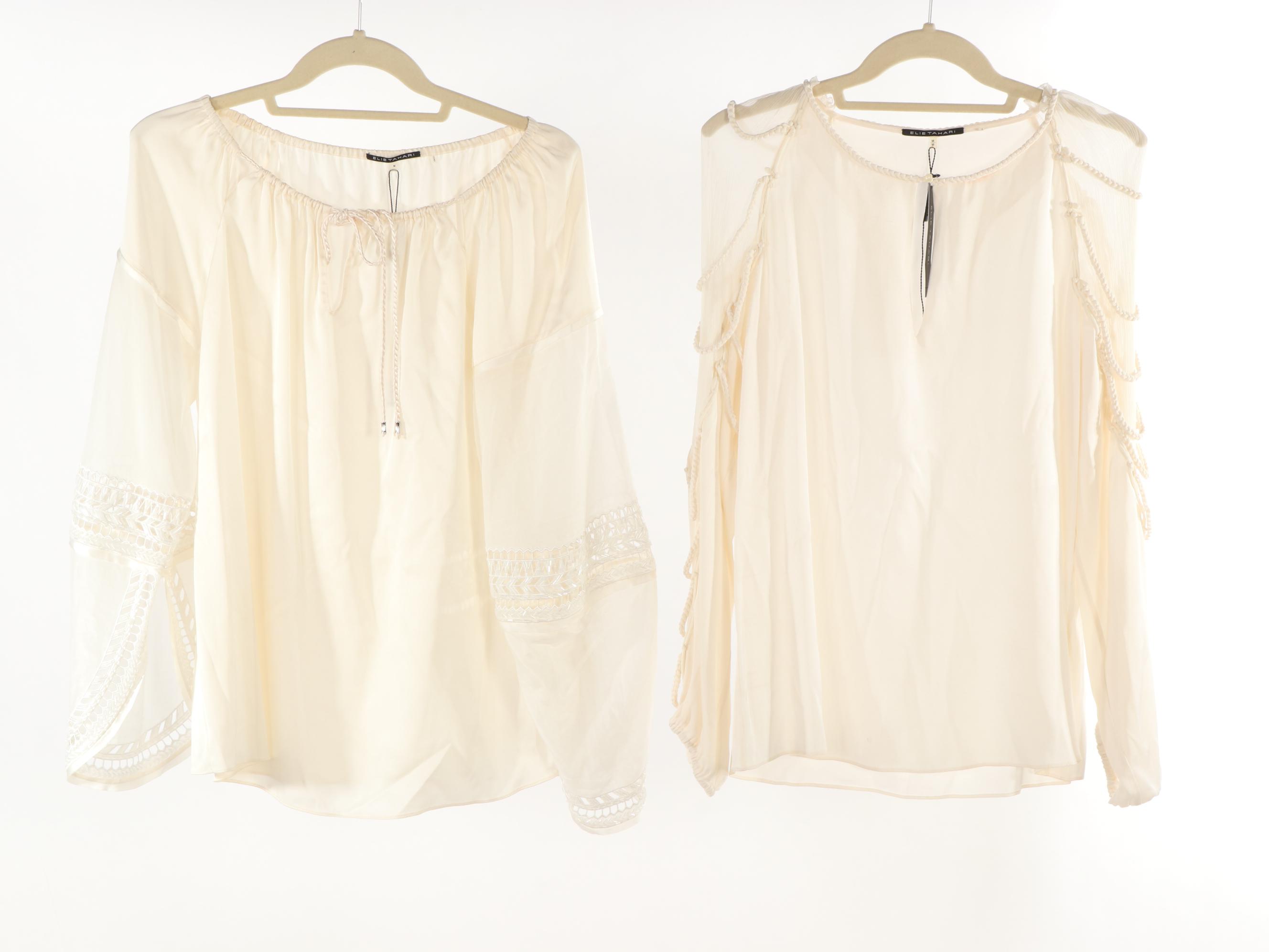 Elie Tahari and Haute Hippie Beaded and Embellished Blouses, New with Tags