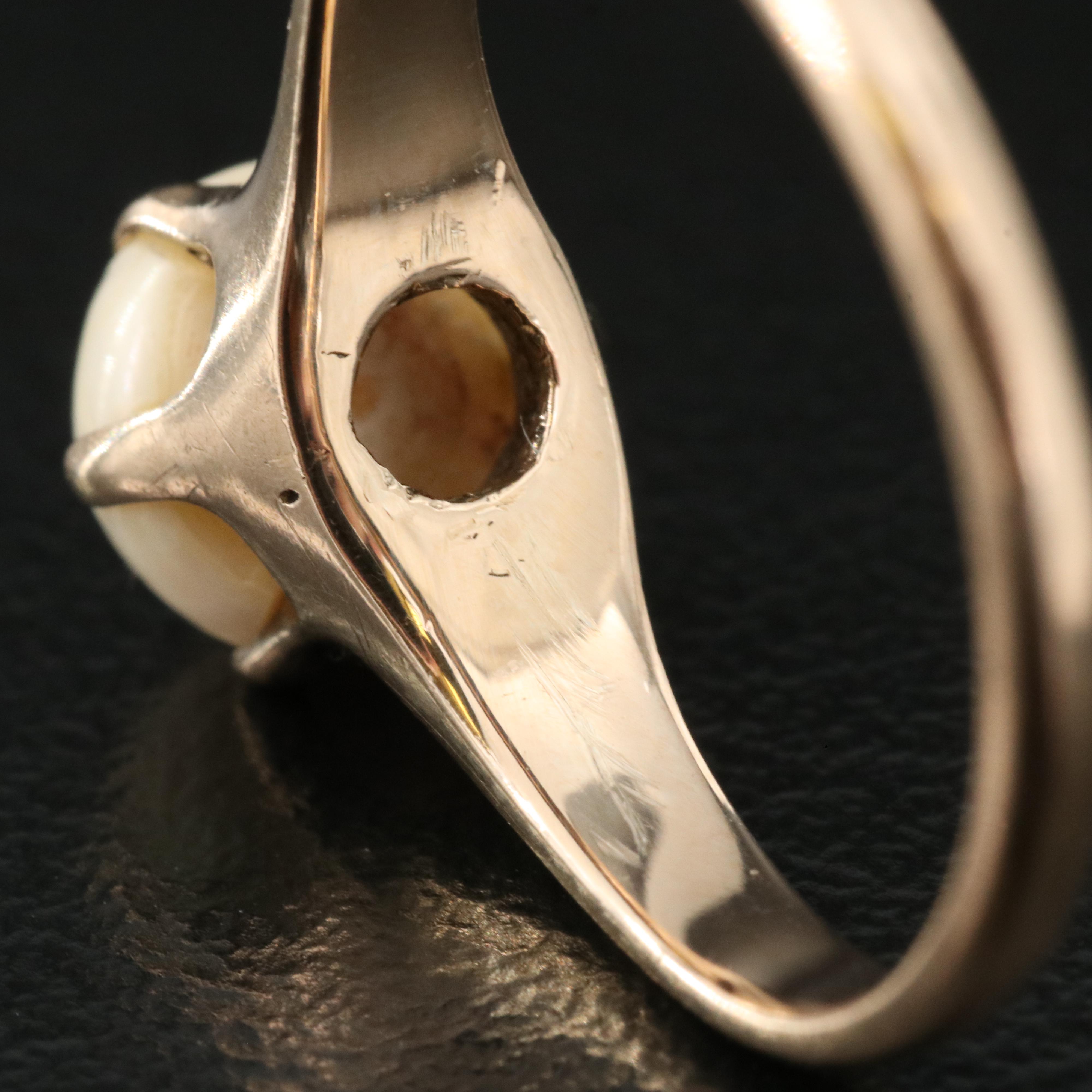 Victorian 10K Pearl Ring