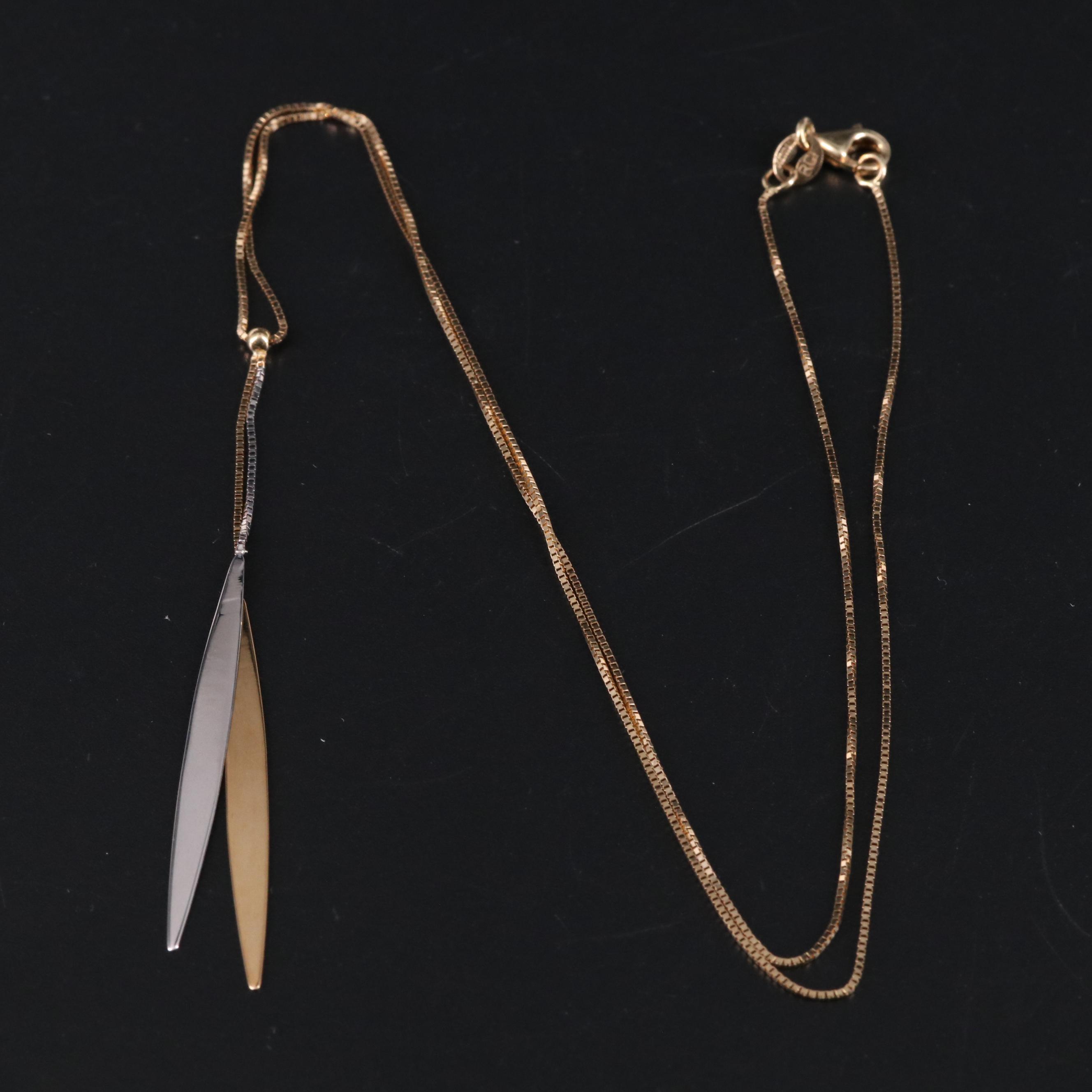 14K Pendant Necklace