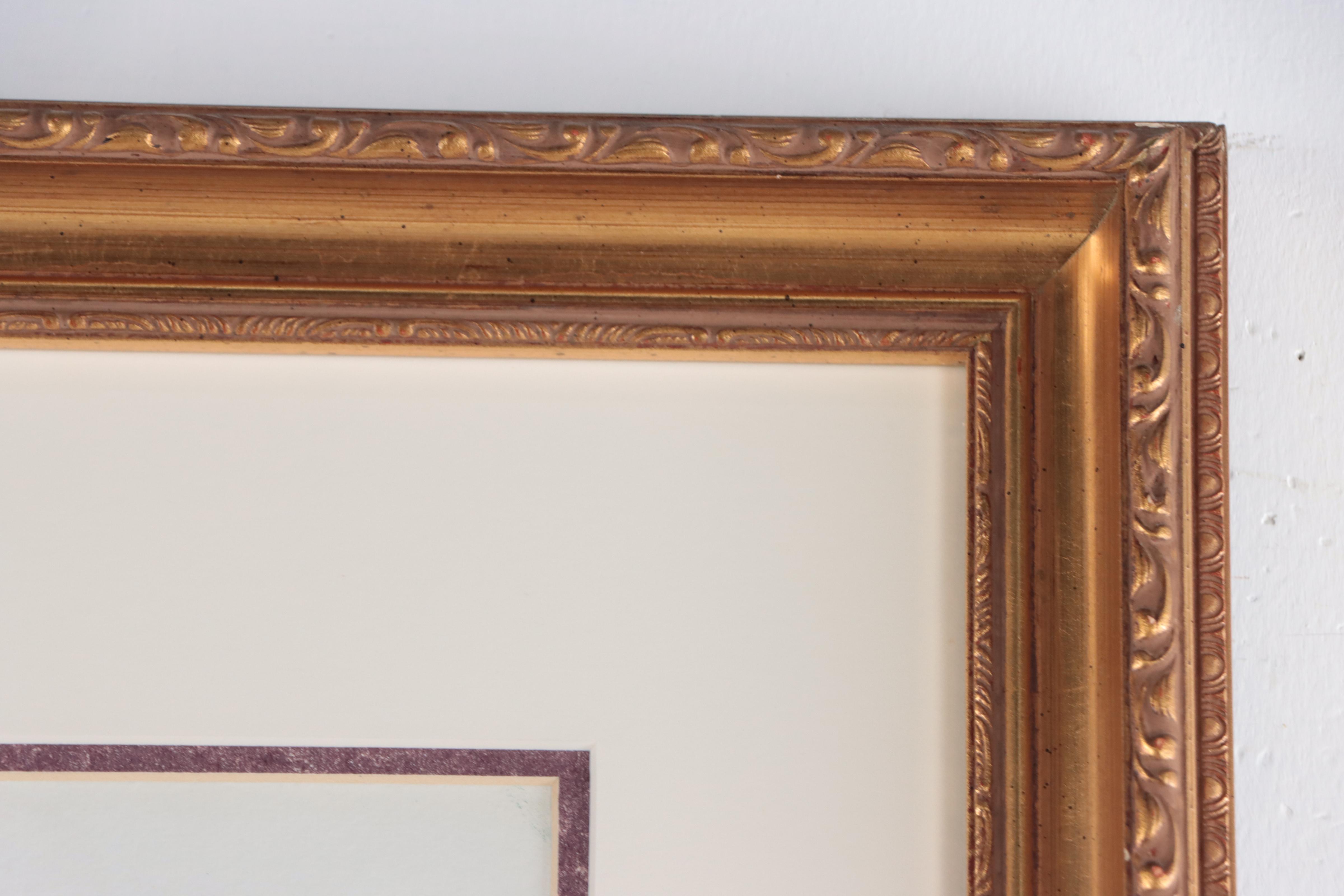 Vera White Floral Still Life Watercolor Painting, 1947