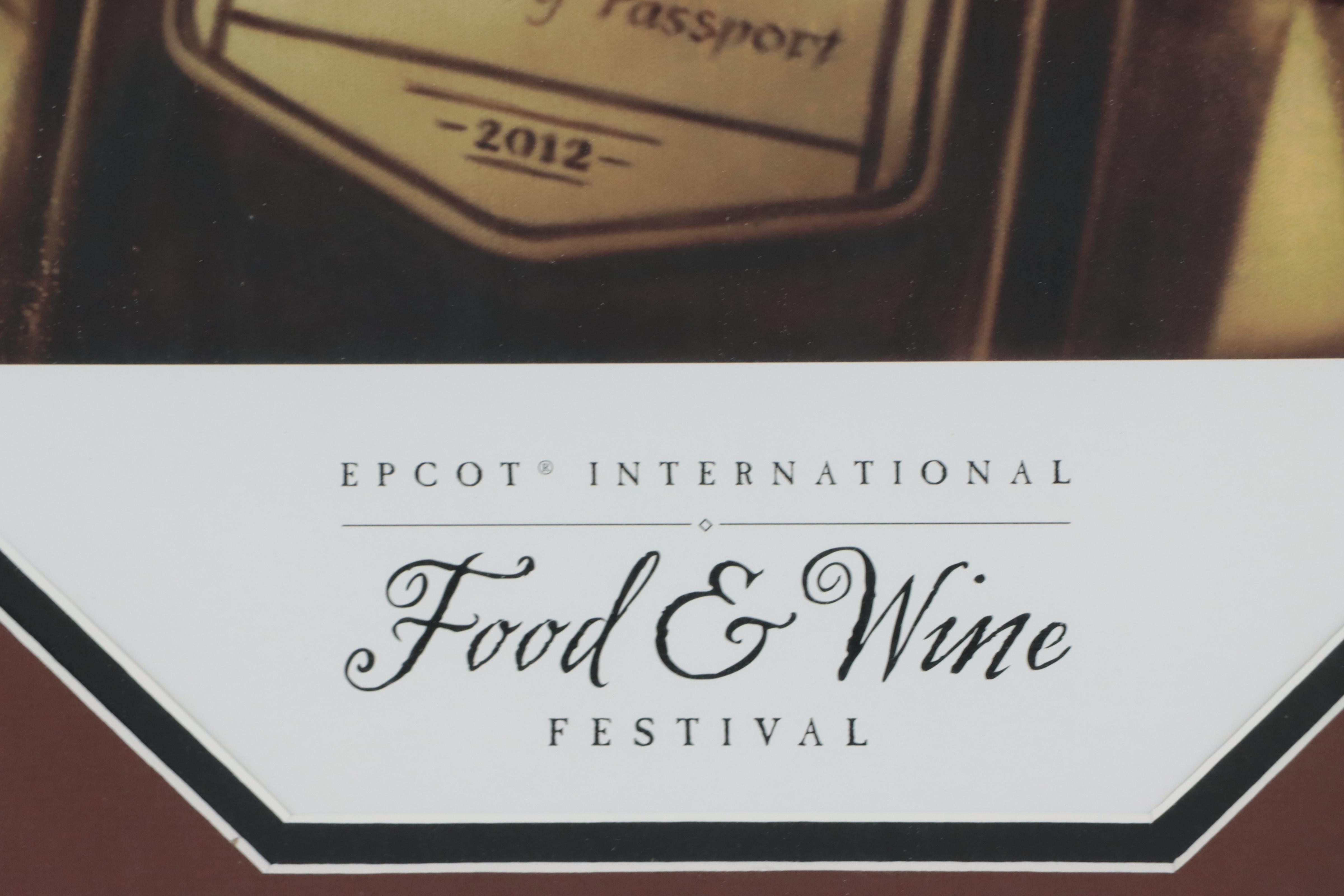 Epcot International Food and Wine Festival Offset Lithograph Poster