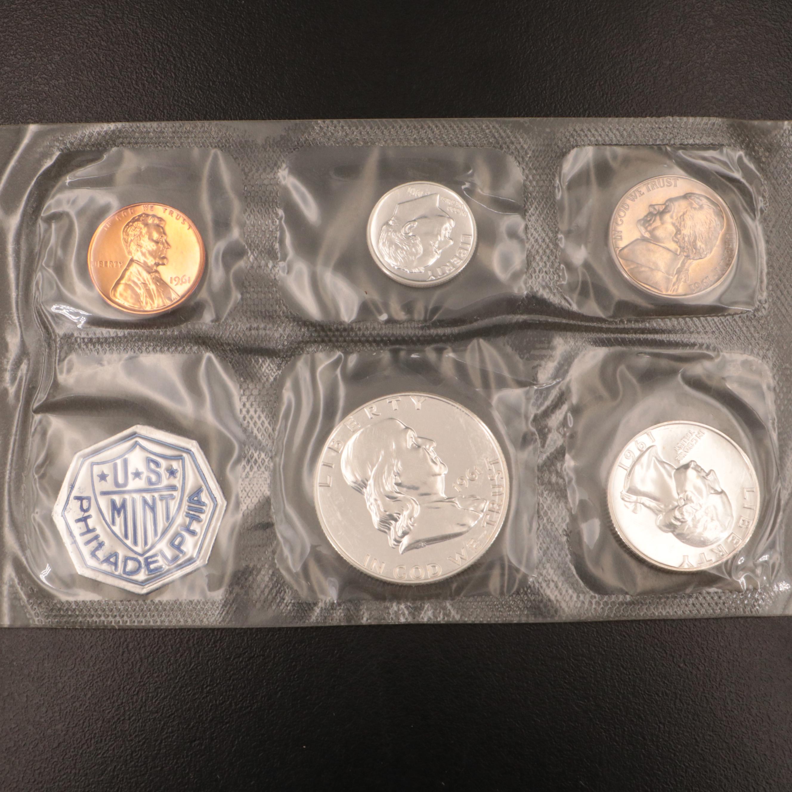 Collection of Six Early U.S. Silver Proof Sets