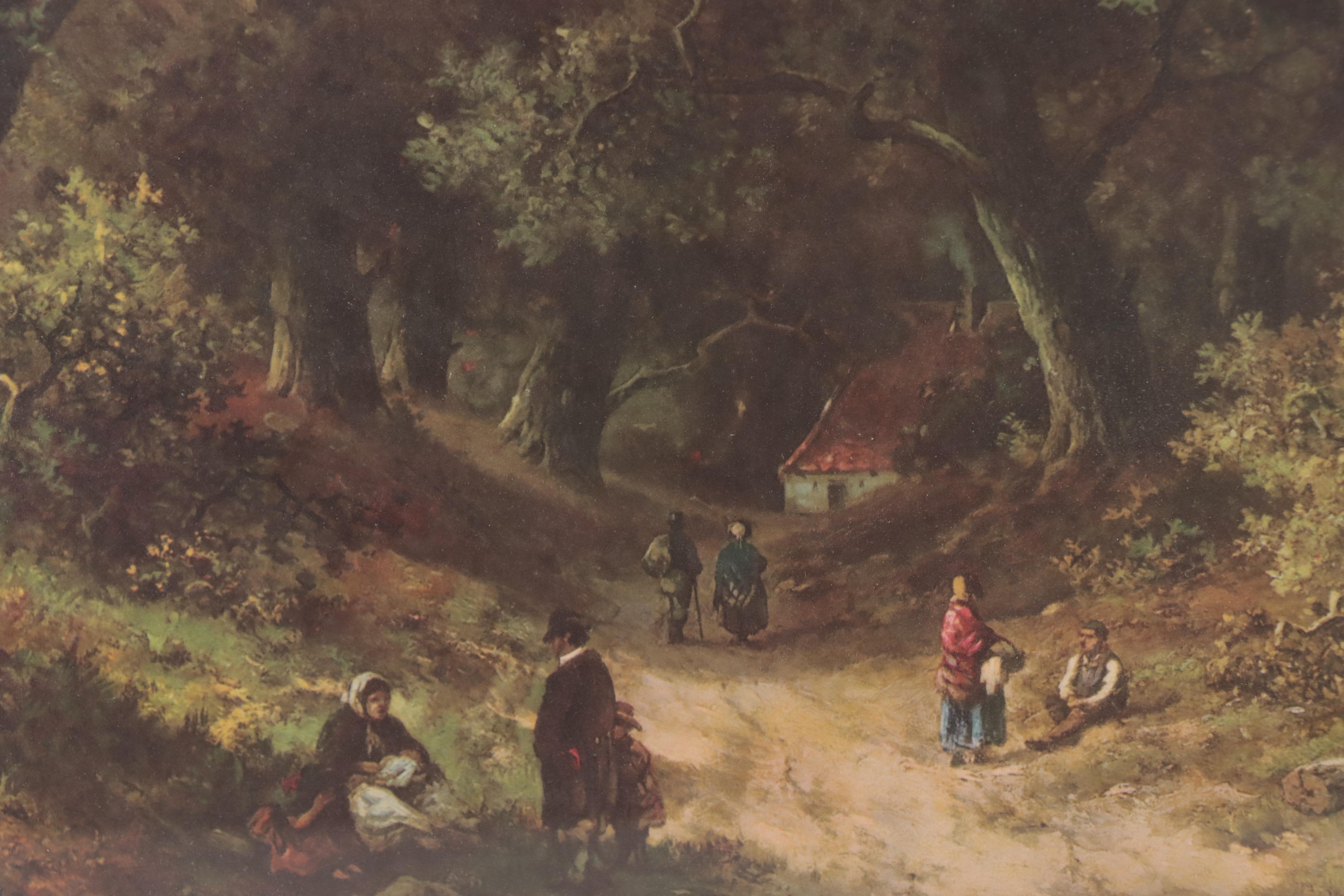 Offset Lithograph of Forest, Late 20th Century