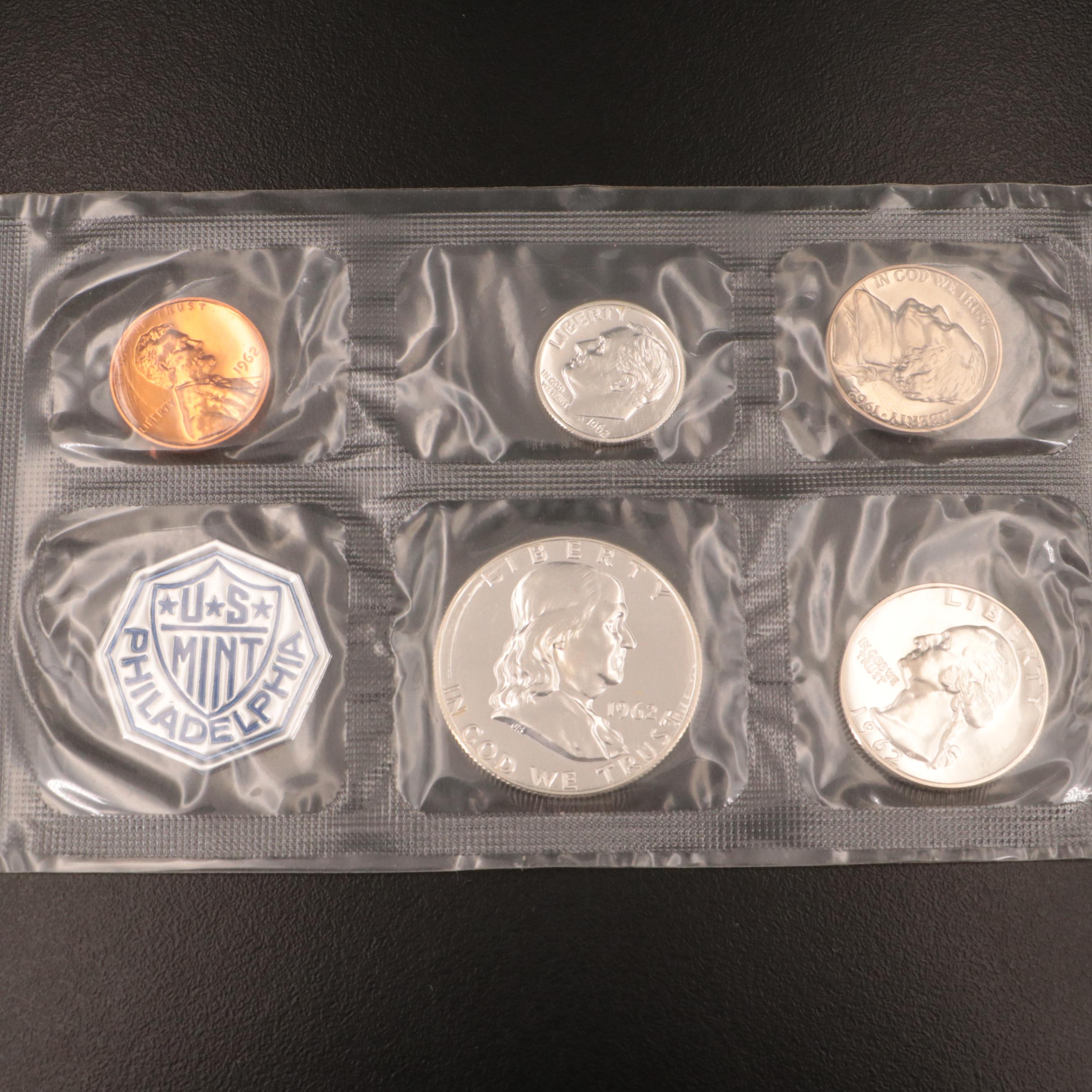 Collection of Four Early U.S. Silver Proof Sets, 1961–1964