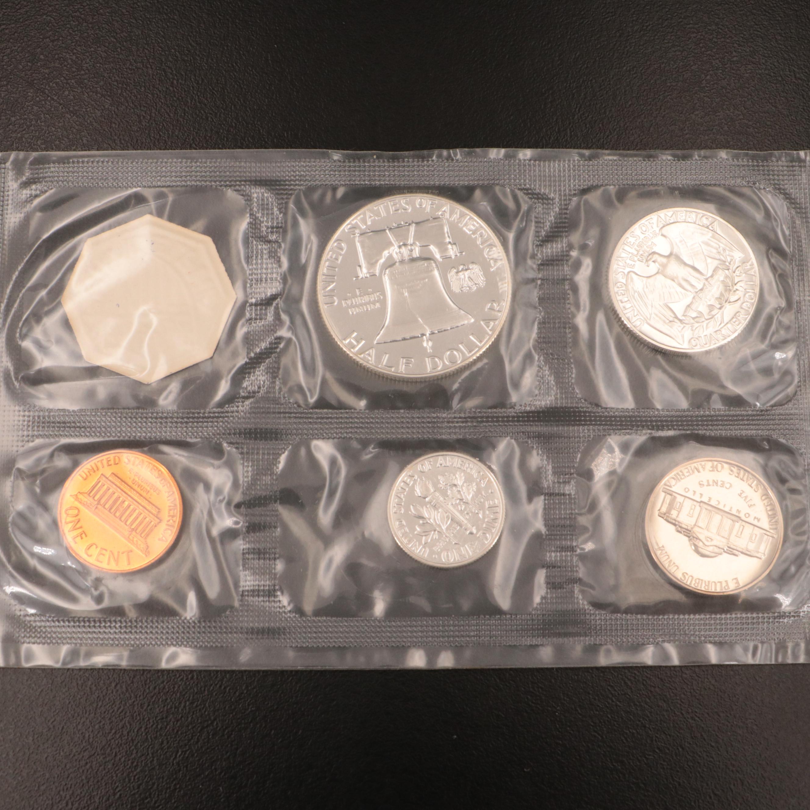 Collection of Four Early U.S. Silver Proof Sets, 1961–1964