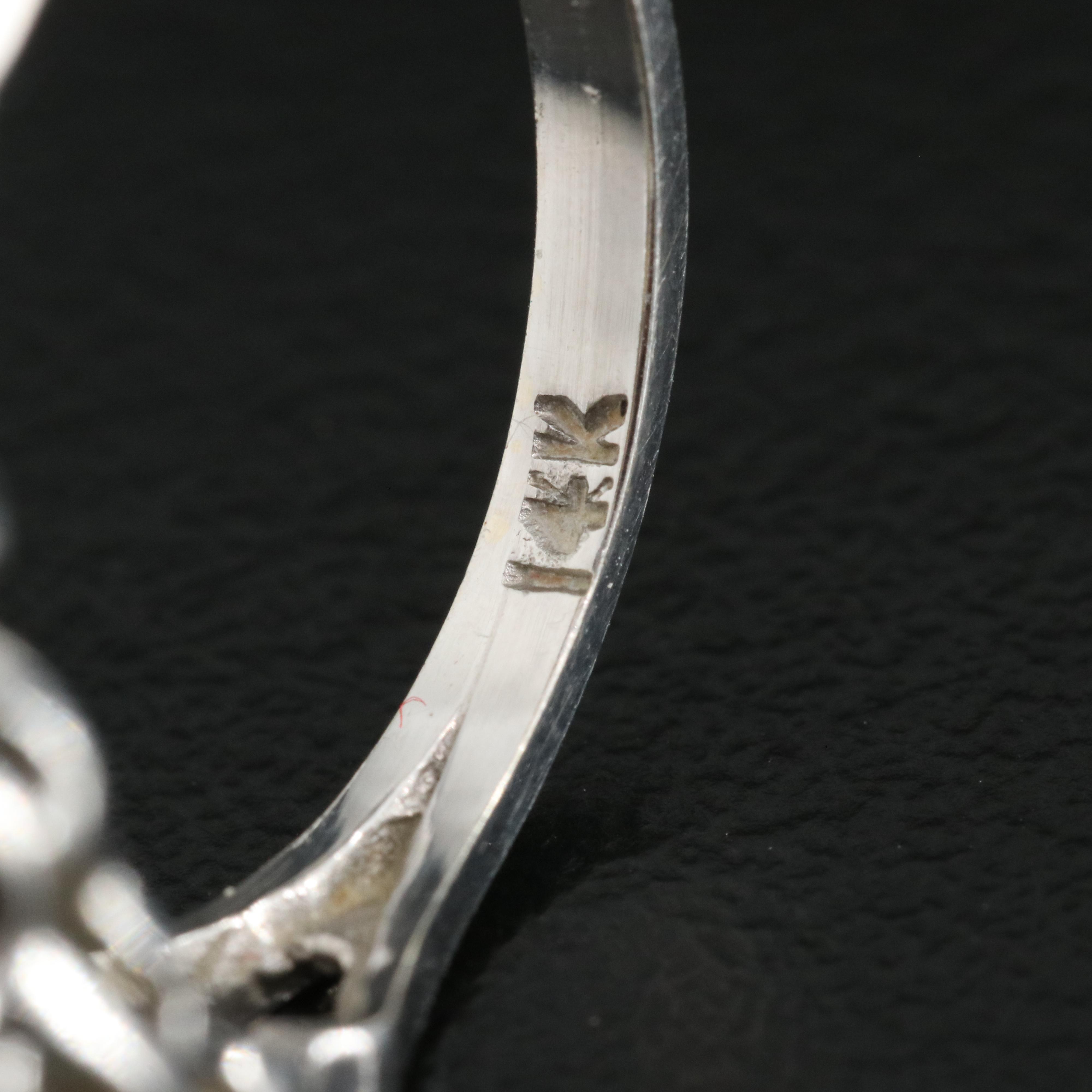 14K Opal Three Stone Ring