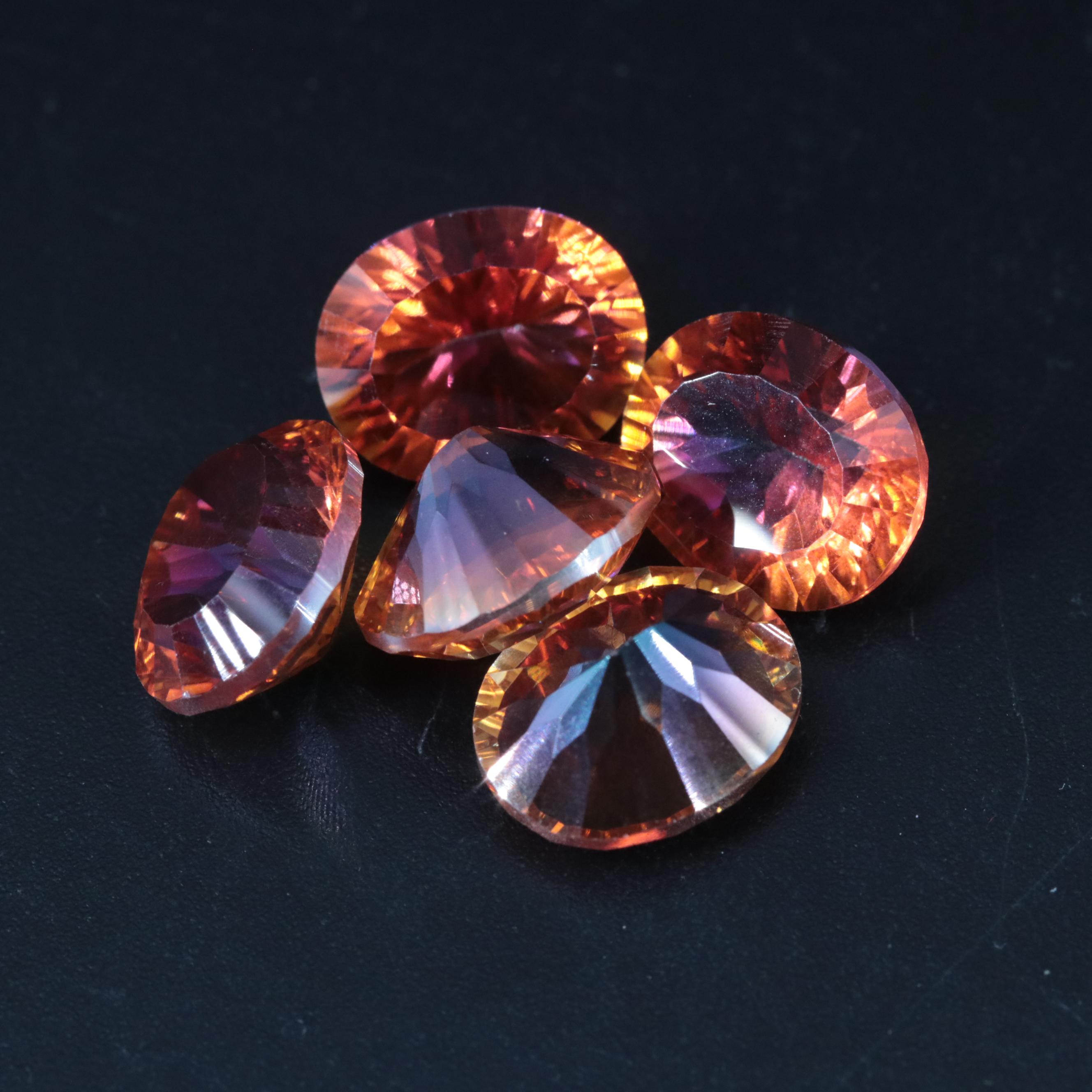 Loose 23.55 CTW Orange Quartz