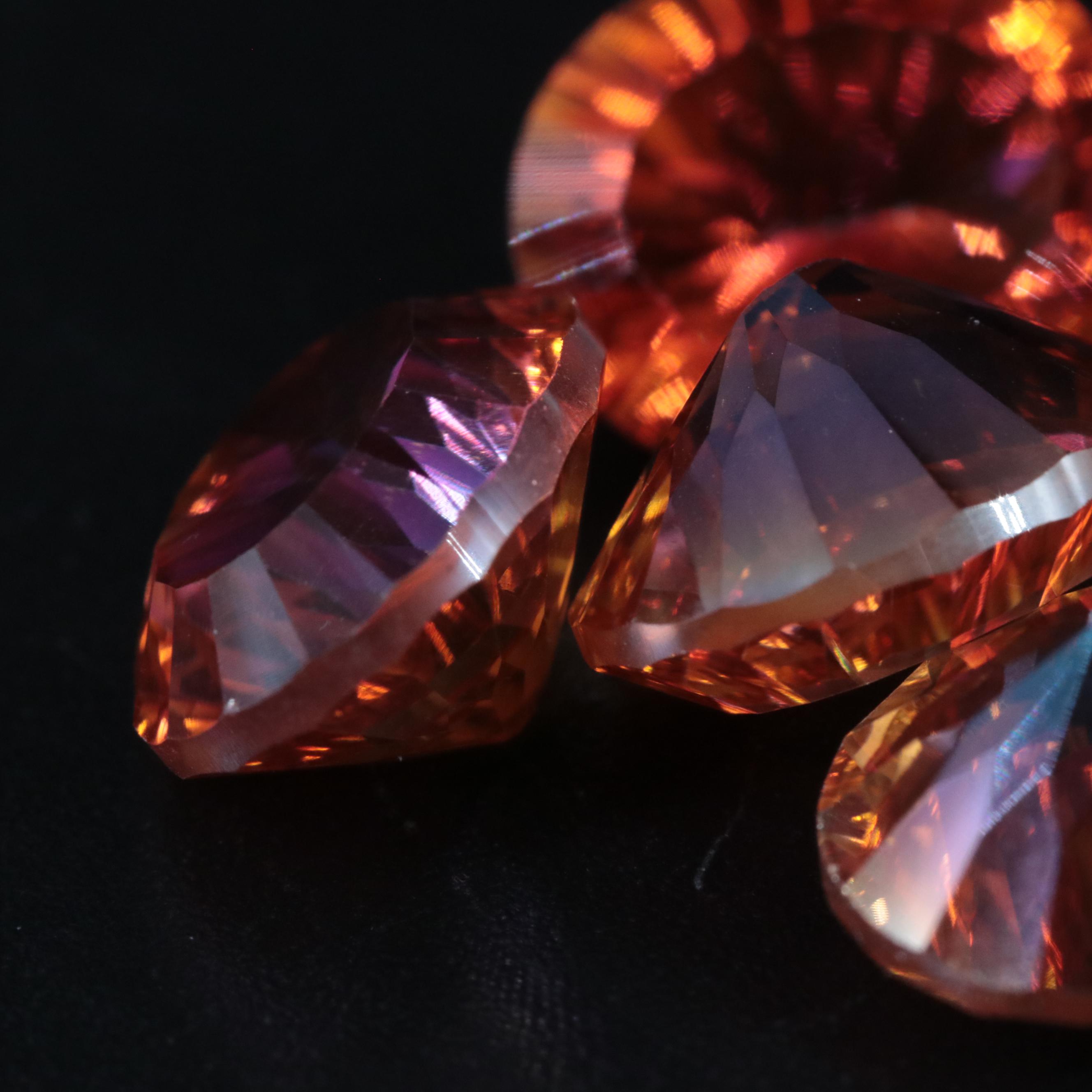 Loose 23.55 CTW Orange Quartz