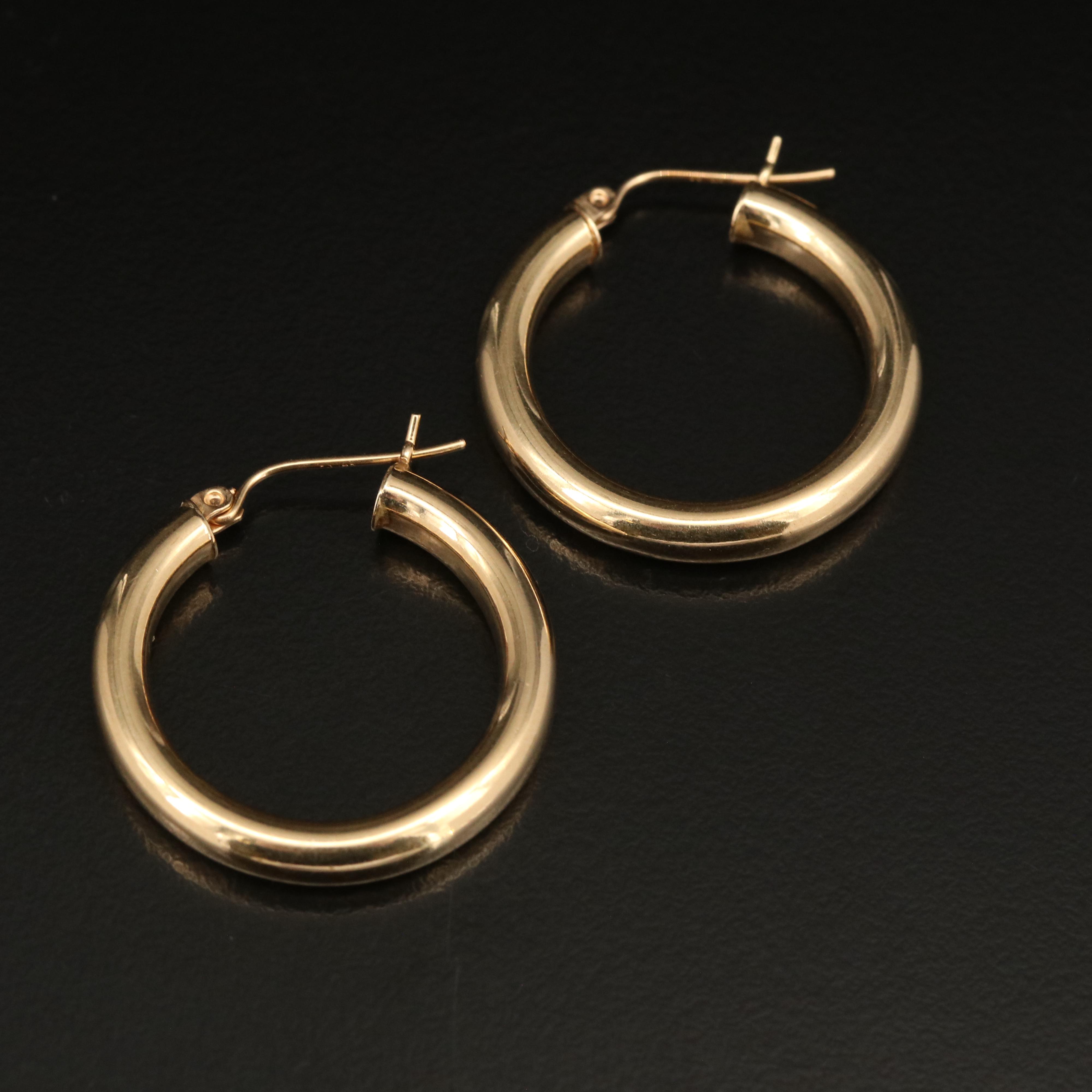 14K Hoop Earrings