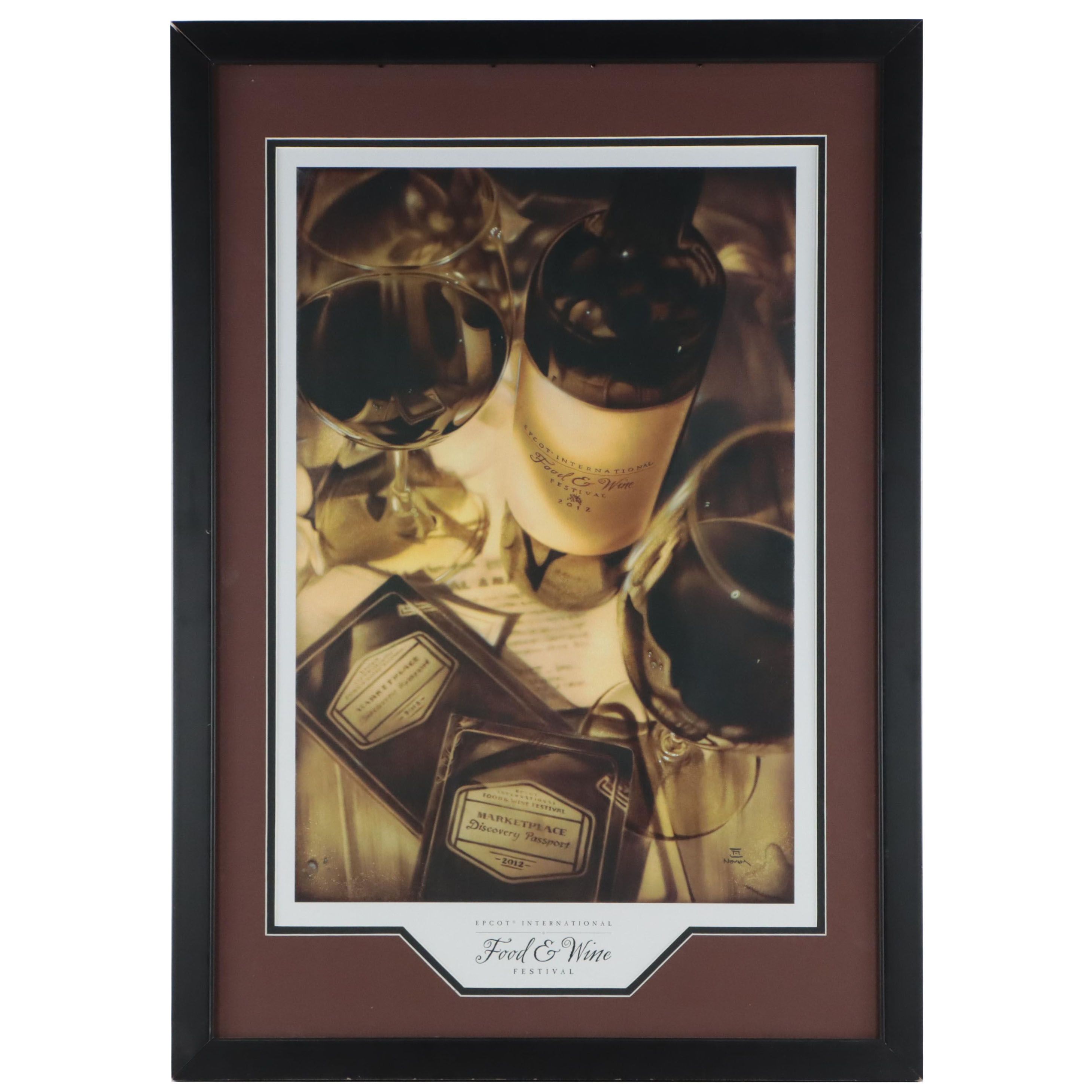 Epcot International Food and Wine Festival Offset Lithograph Poster