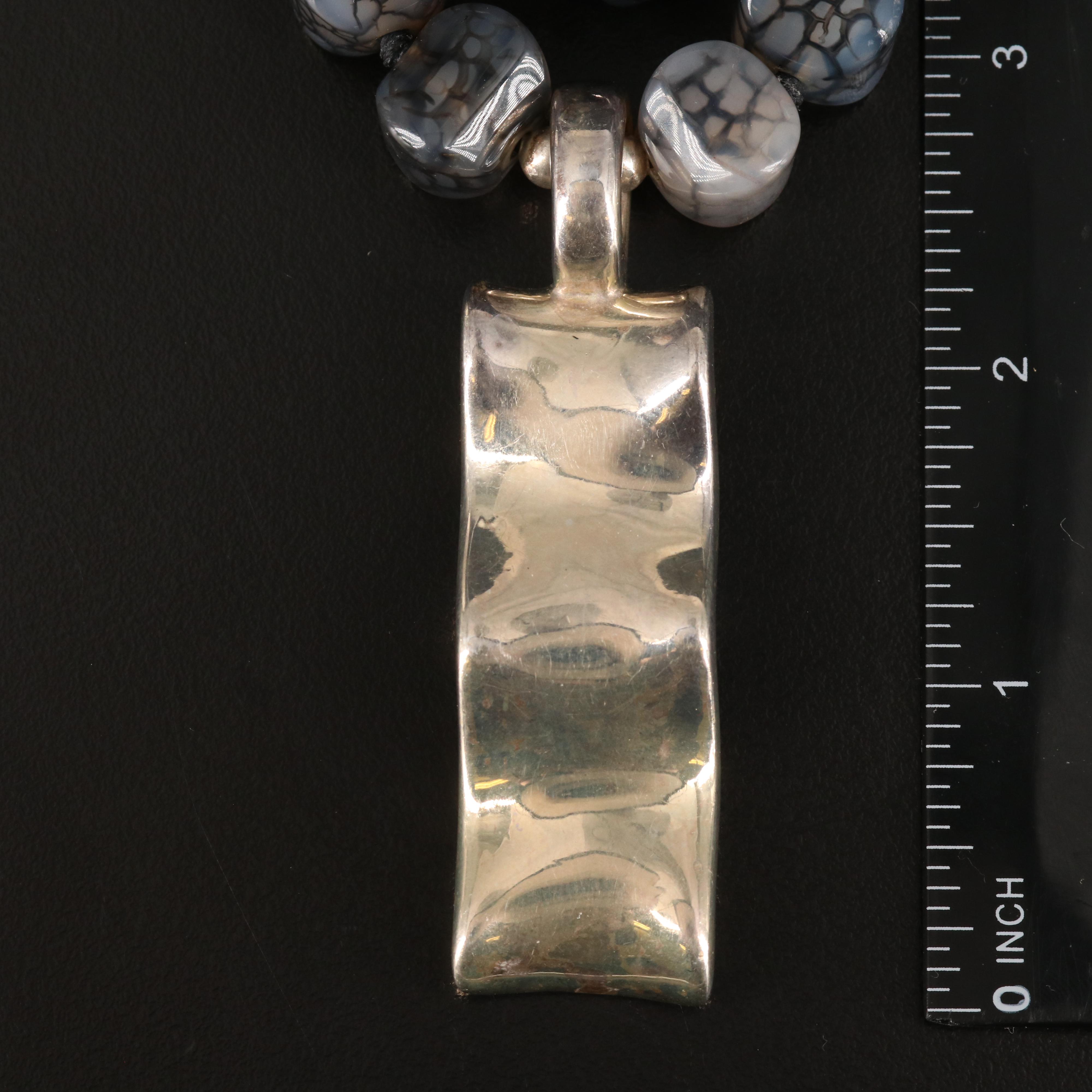 Simon Sebbag Sterling Chalcedony Double Strand Necklace