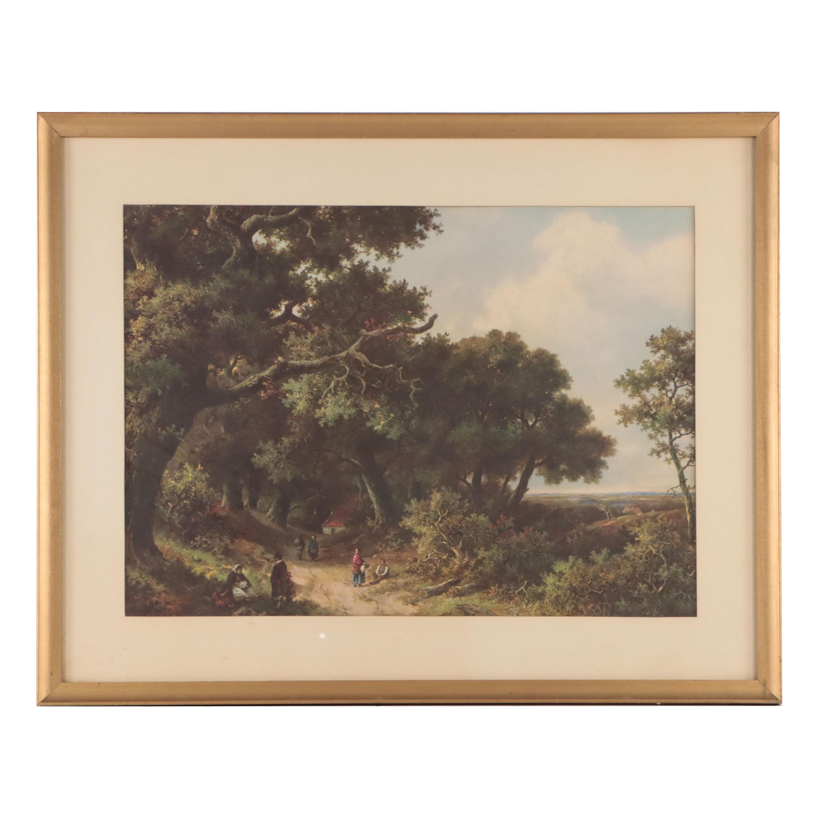 Offset Lithograph of Forest, Late 20th Century