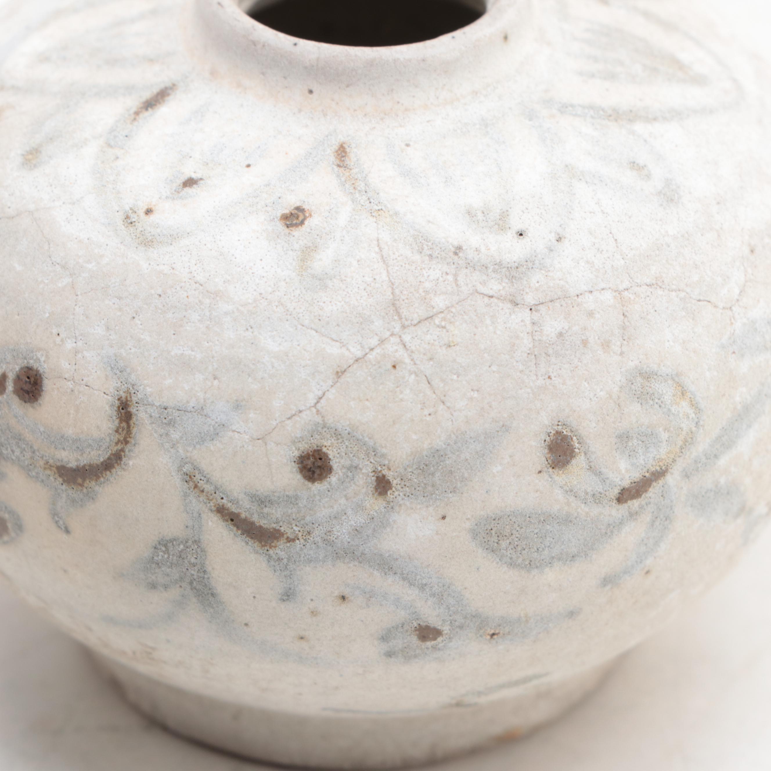 Marine-Recovered Vietnamese Earthenware Jarlet, 17th Century