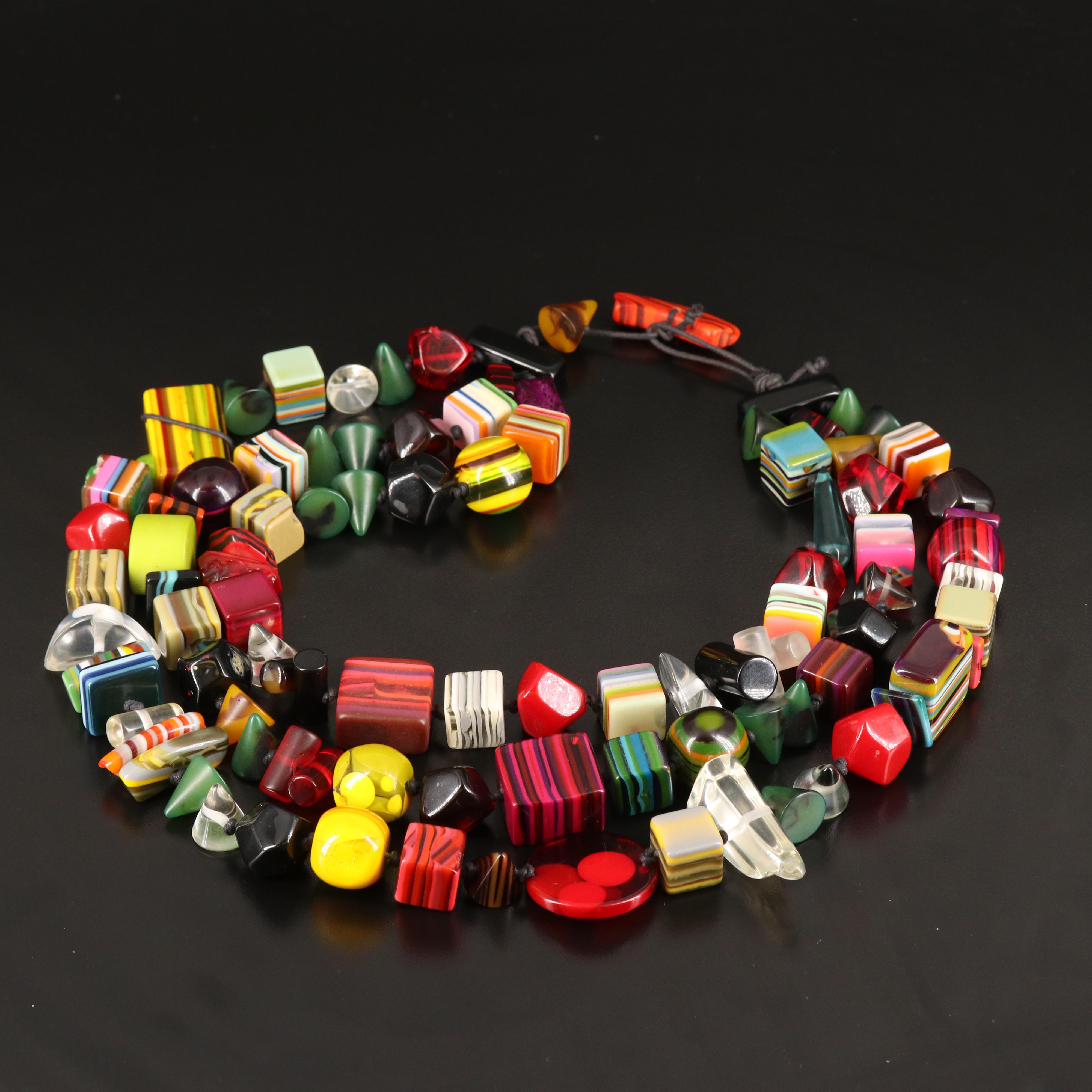 Brazilian Carlos Sobral Triple-Strand Necklace