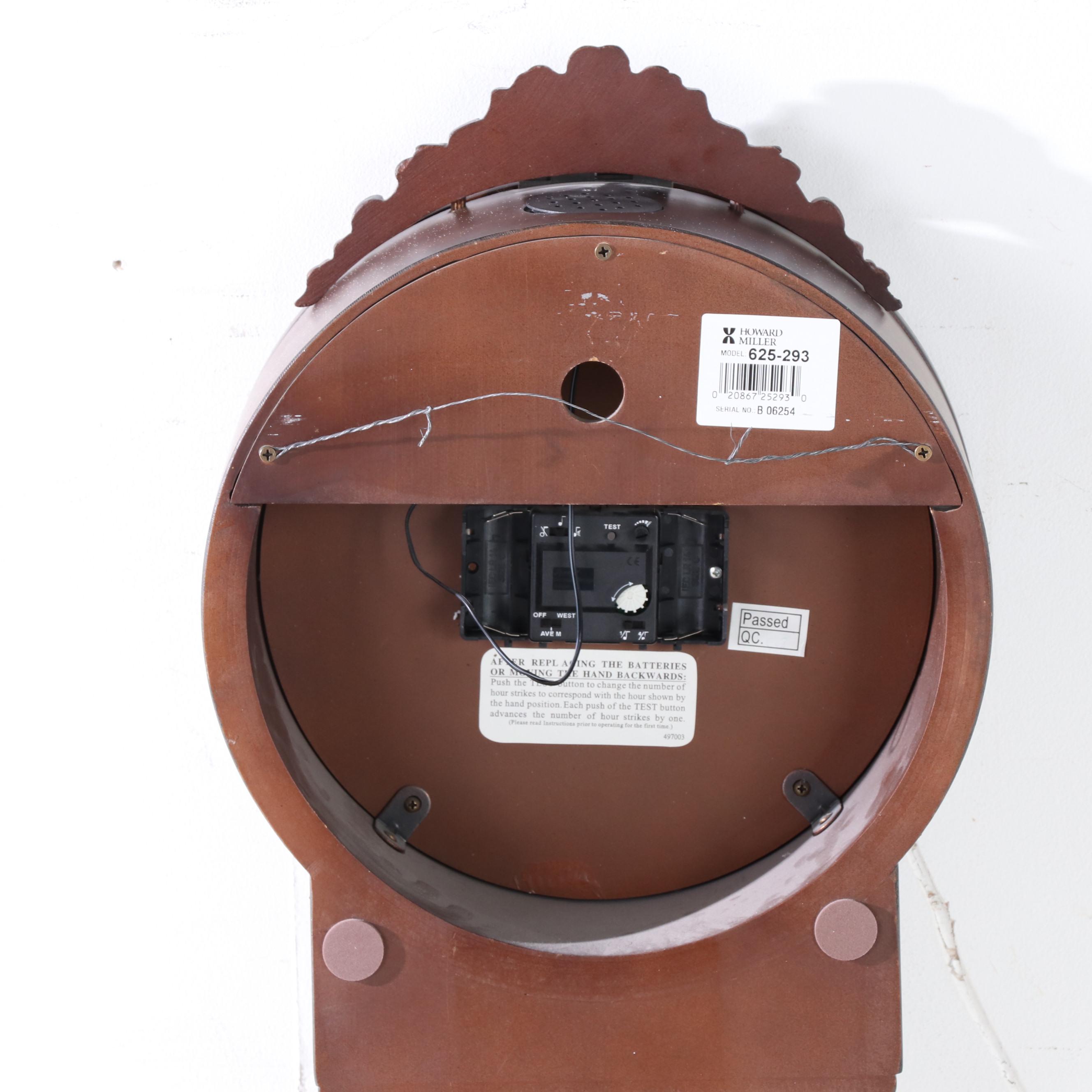 Howard Miller "Lydia" Quartz Dual-Chime Wall Clock