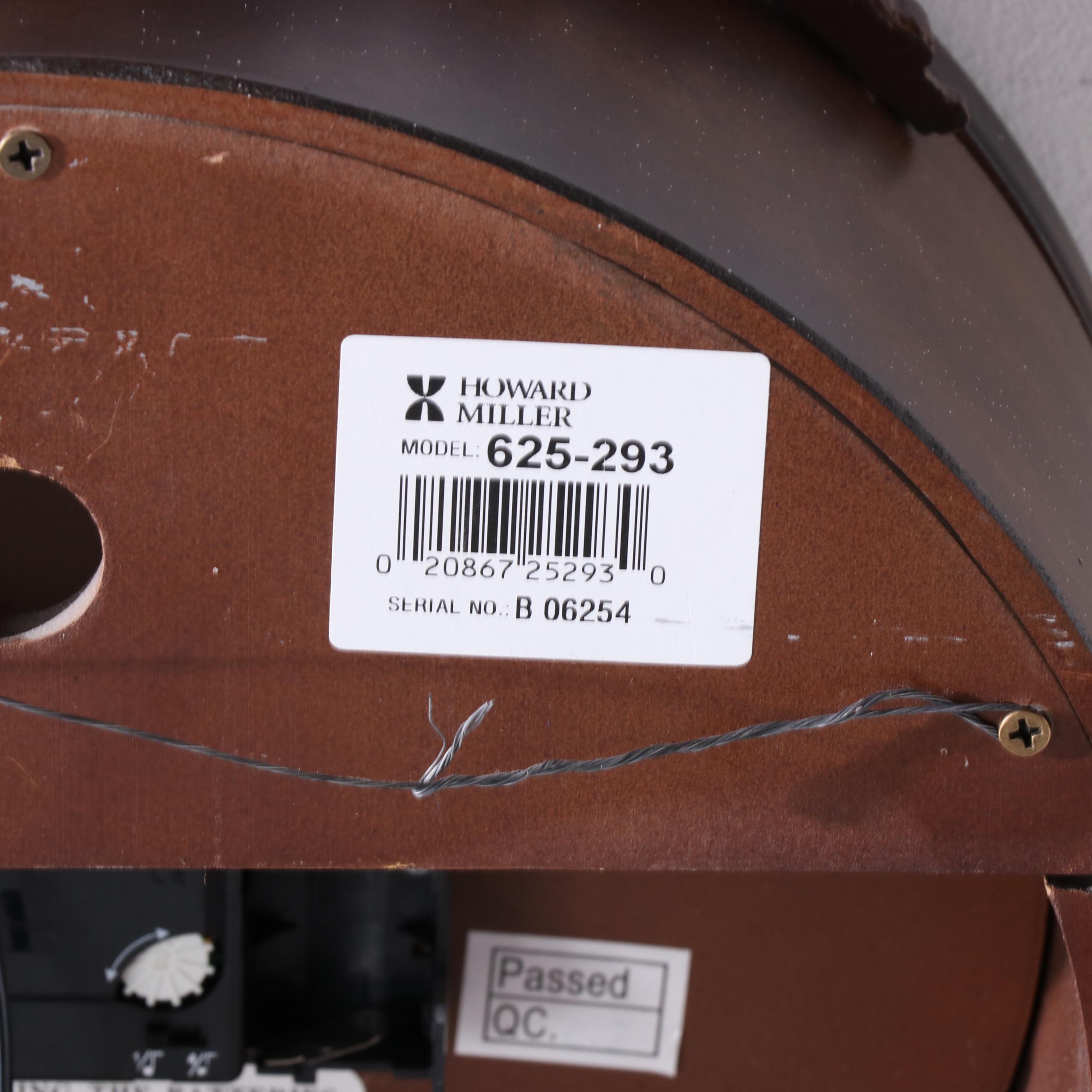 Howard Miller "Lydia" Quartz Dual-Chime Wall Clock