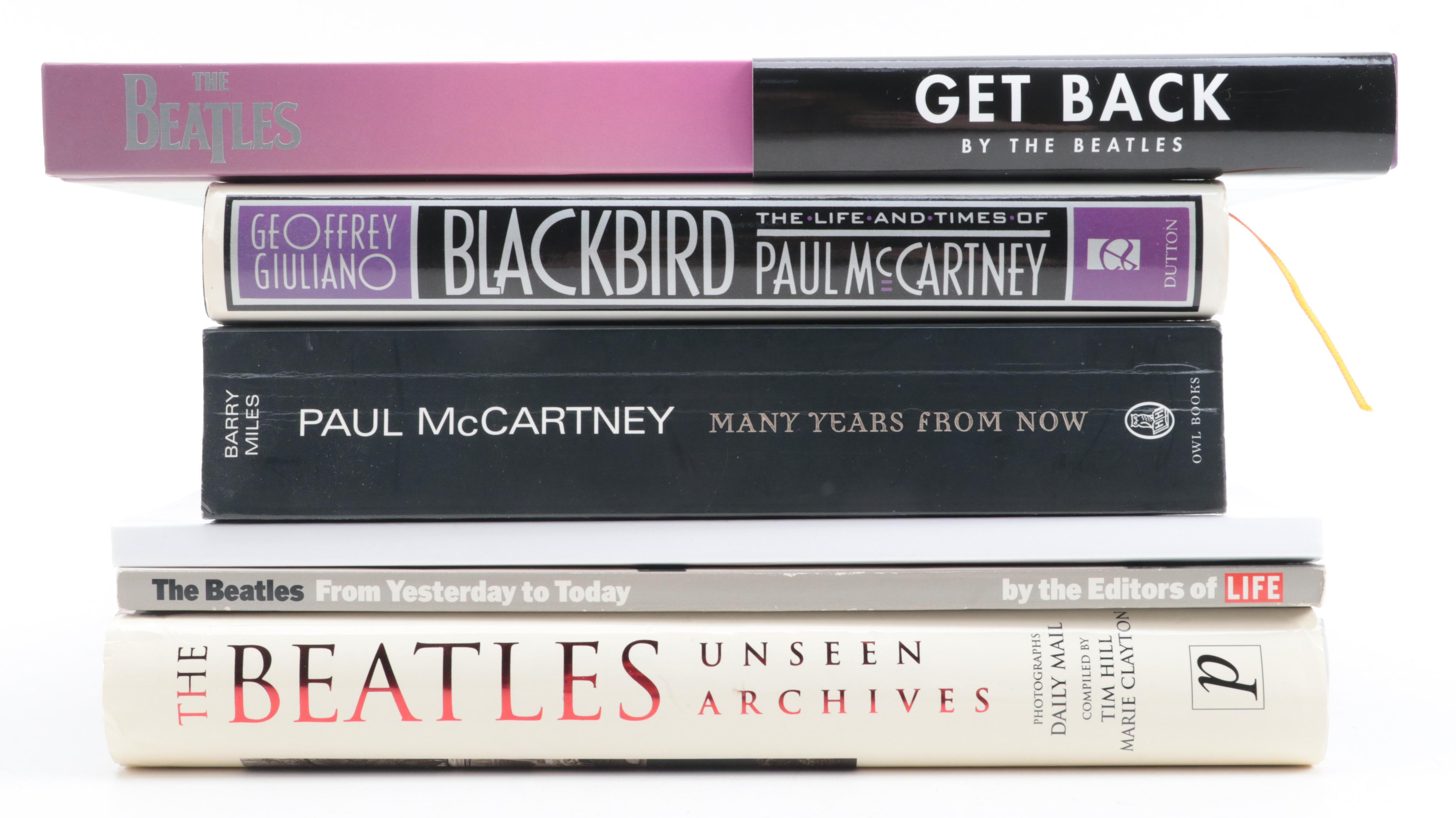 First Edition "The Beatles: Get Back" with More Beatles Books and Ornament