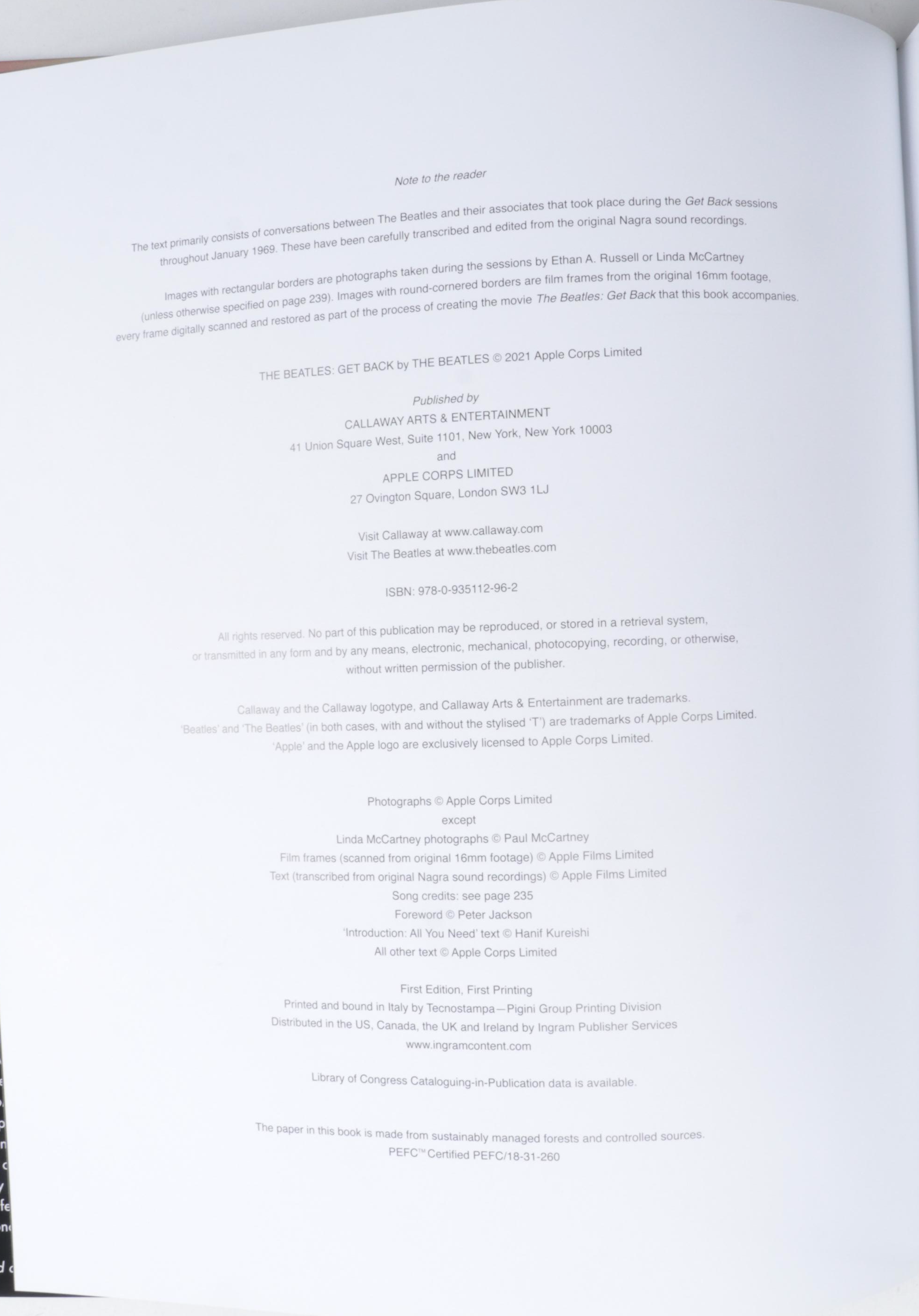 First Edition "The Beatles: Get Back" with More Beatles Books and Ornament