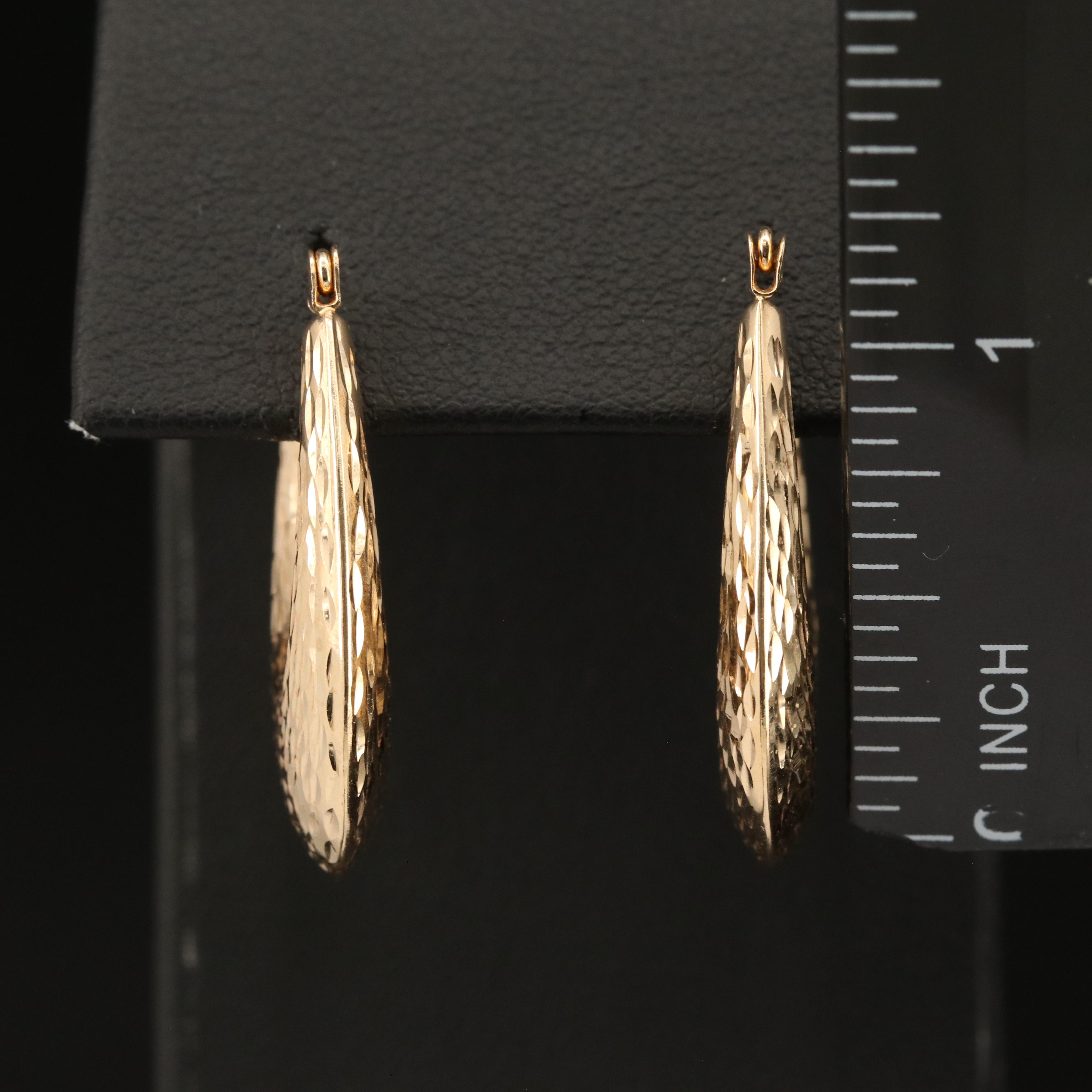 14K Hoop Earrings