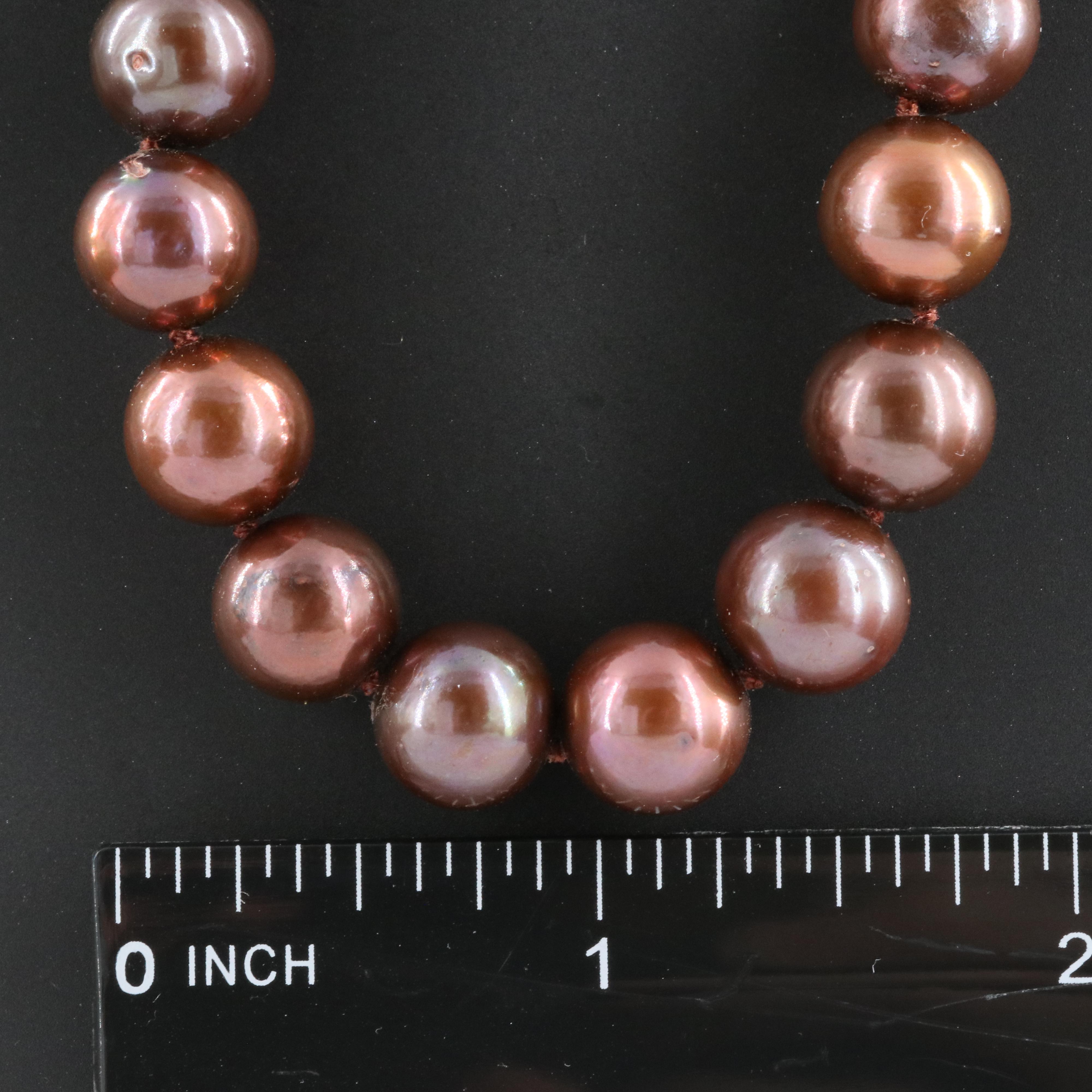 10.00 - 10.50 mm Pearl Necklace with 14K Clasp