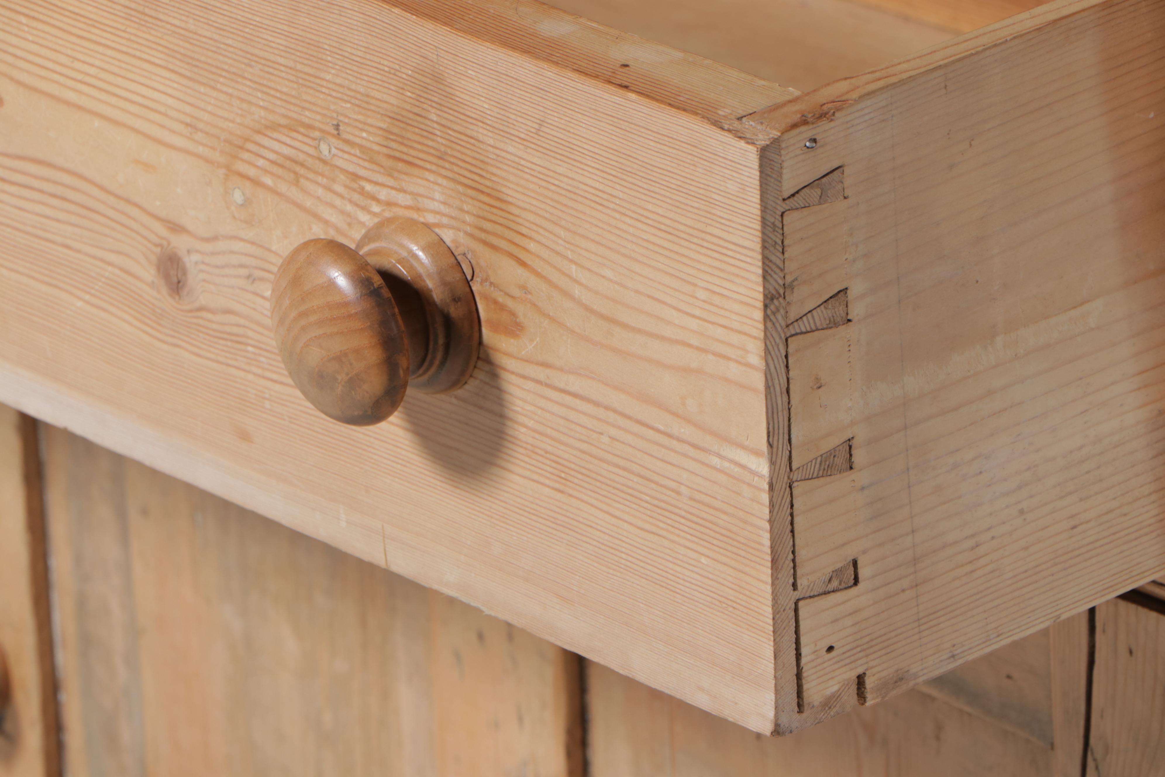 Scrubbed Pine Cupboard, Probably Irish, 19th Century