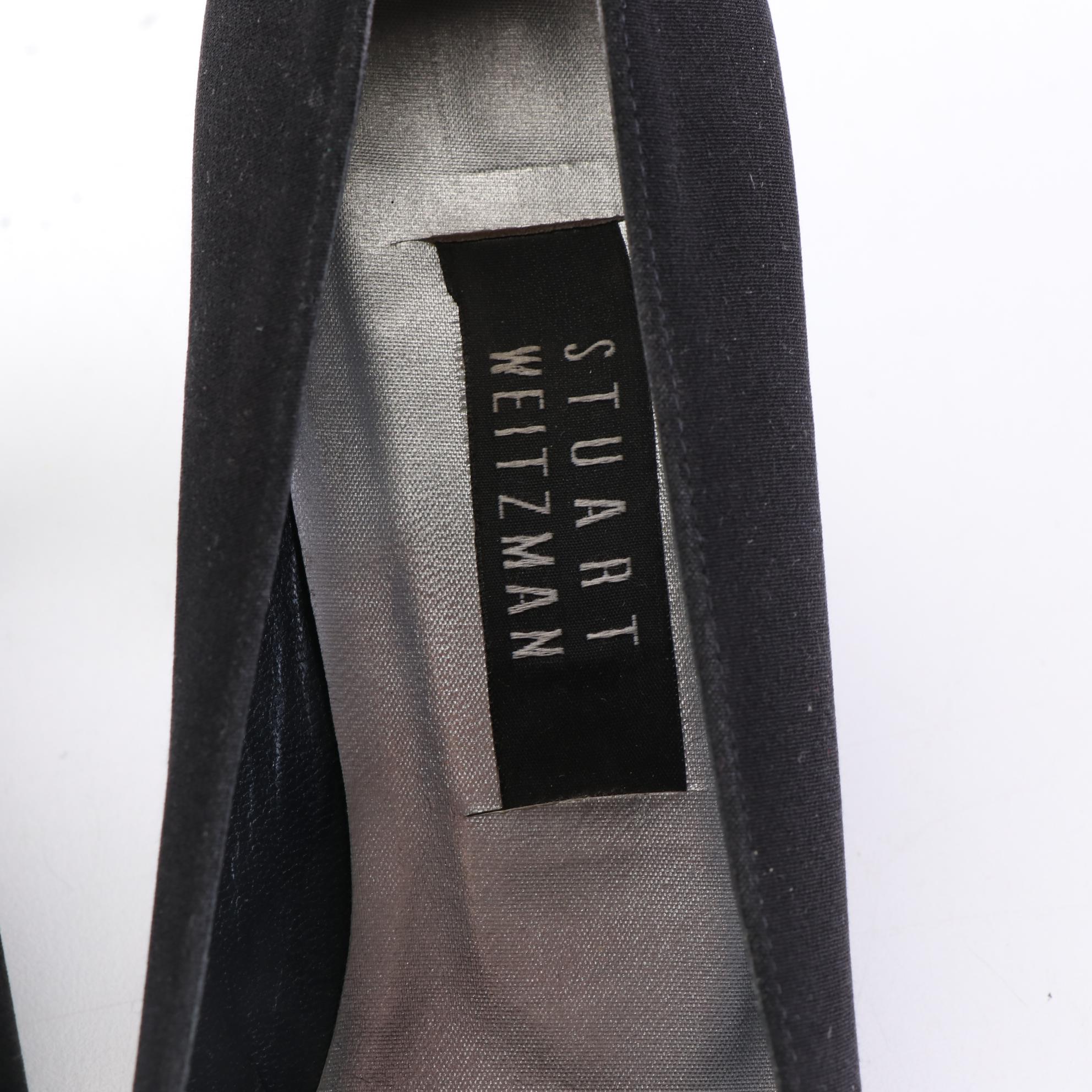 Stuart Weitzman Dress Shoe Pumps in Suede, Fabric, and Leather